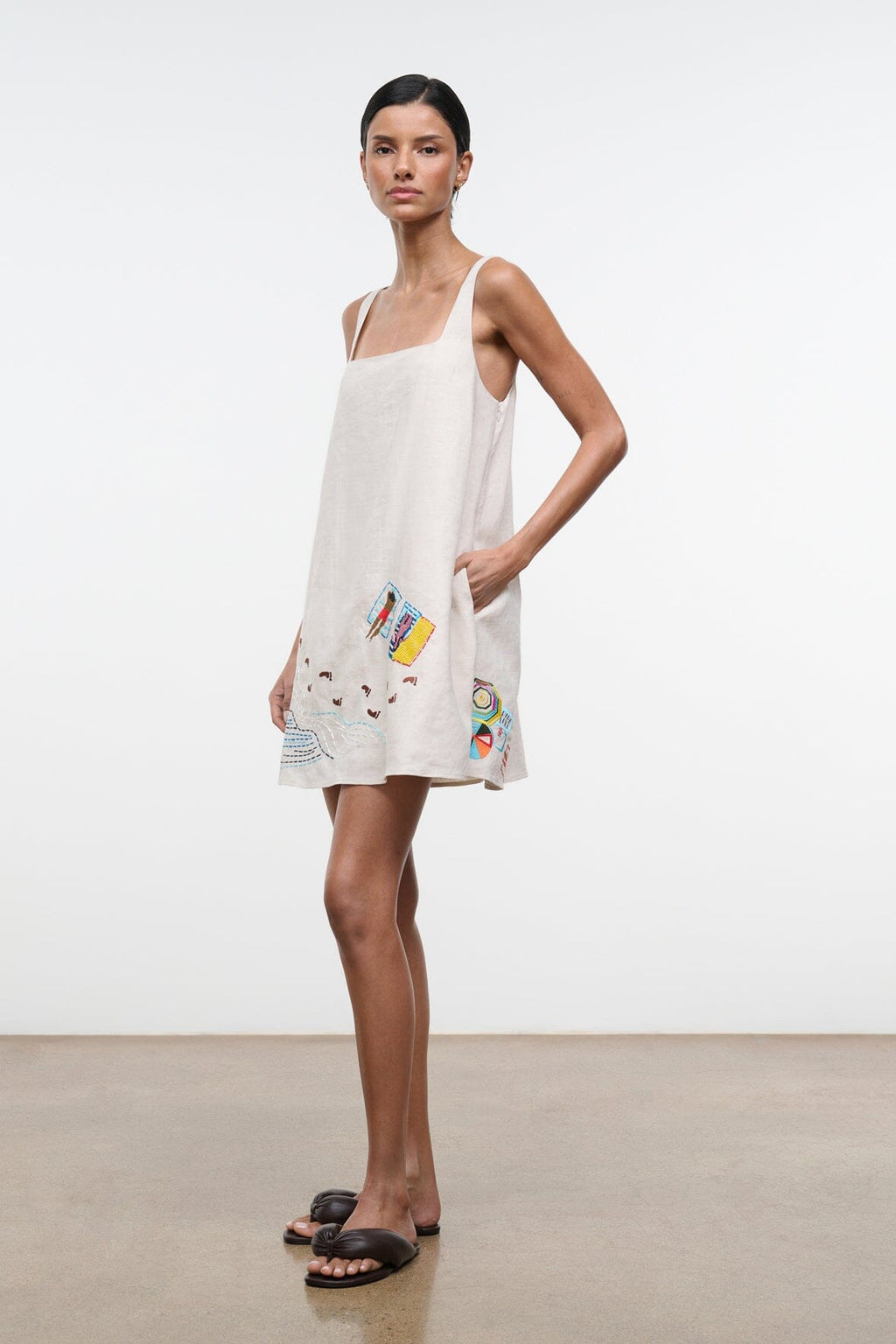 BRIO LINEN DRESS | NATURAL