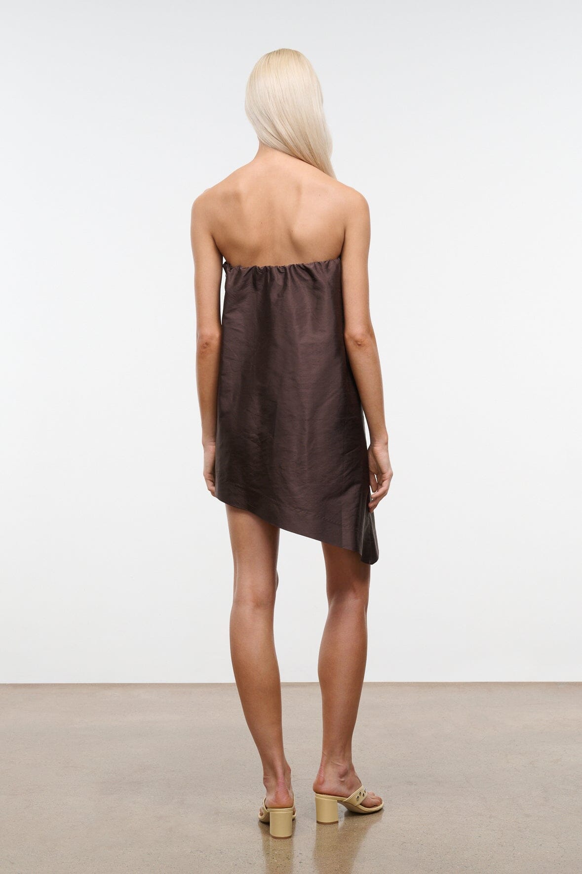 GEORGIA CONVERTIBLE SILK DUPIONI TOP | EARTH