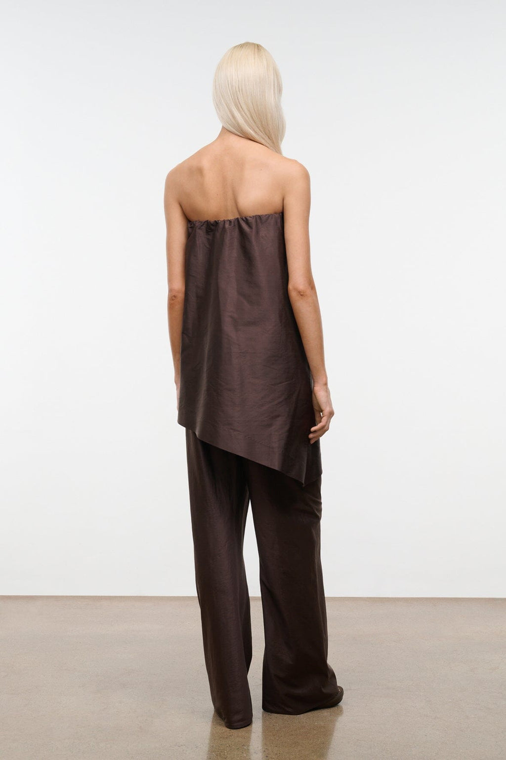 GEORGIA CONVERTIBLE SILK DUPIONI TOP | EARTH