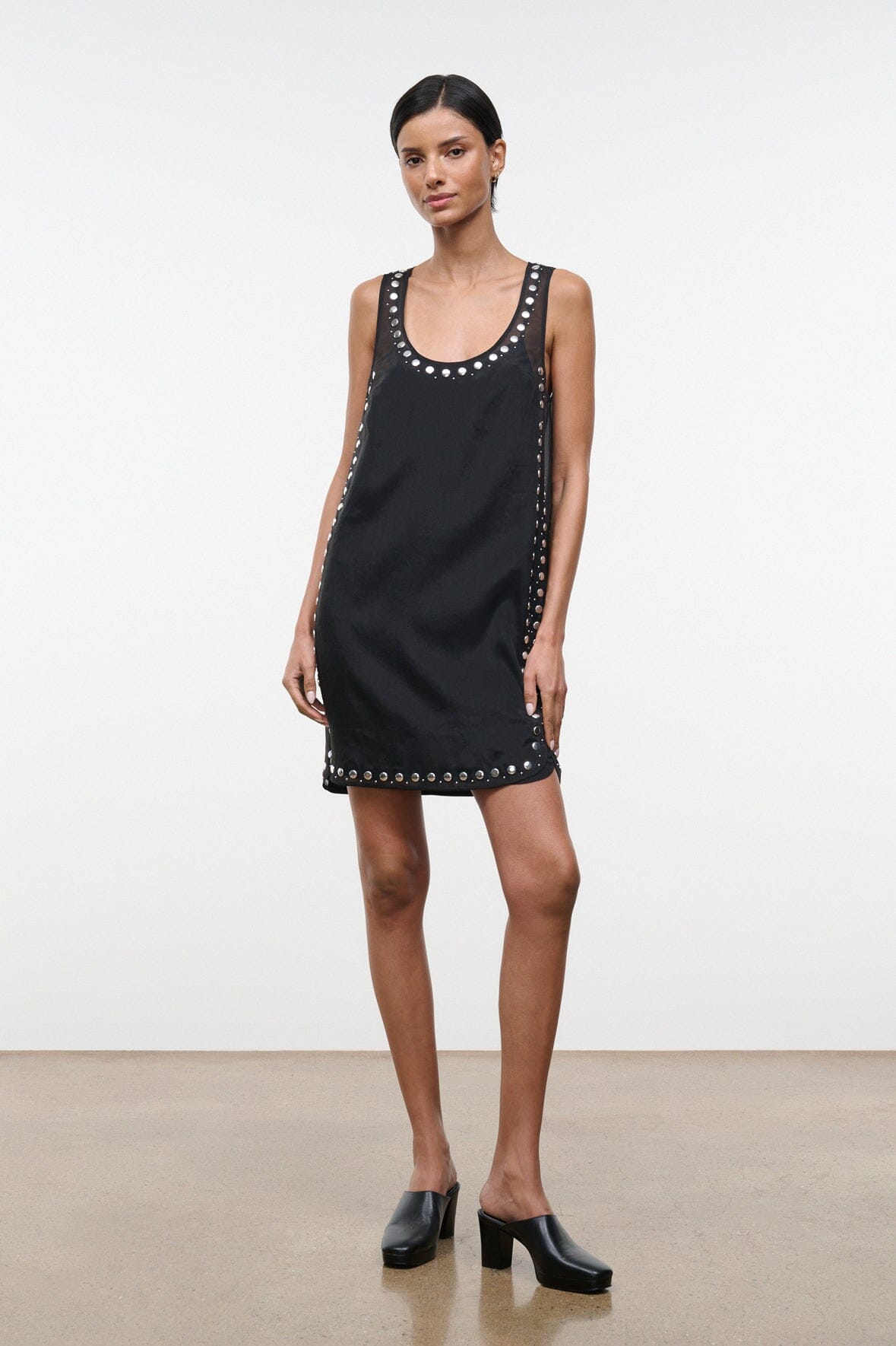 CARA DRESS | BLACK STUDS
