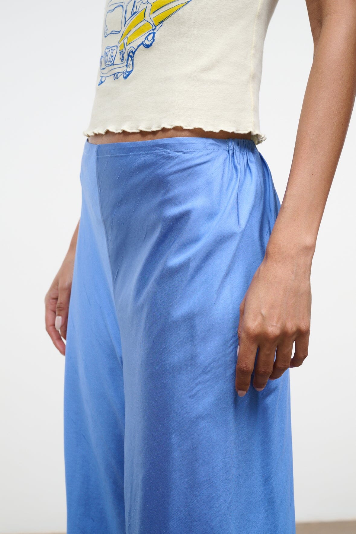 STROLL SILK DUPIONI PANT | COAST