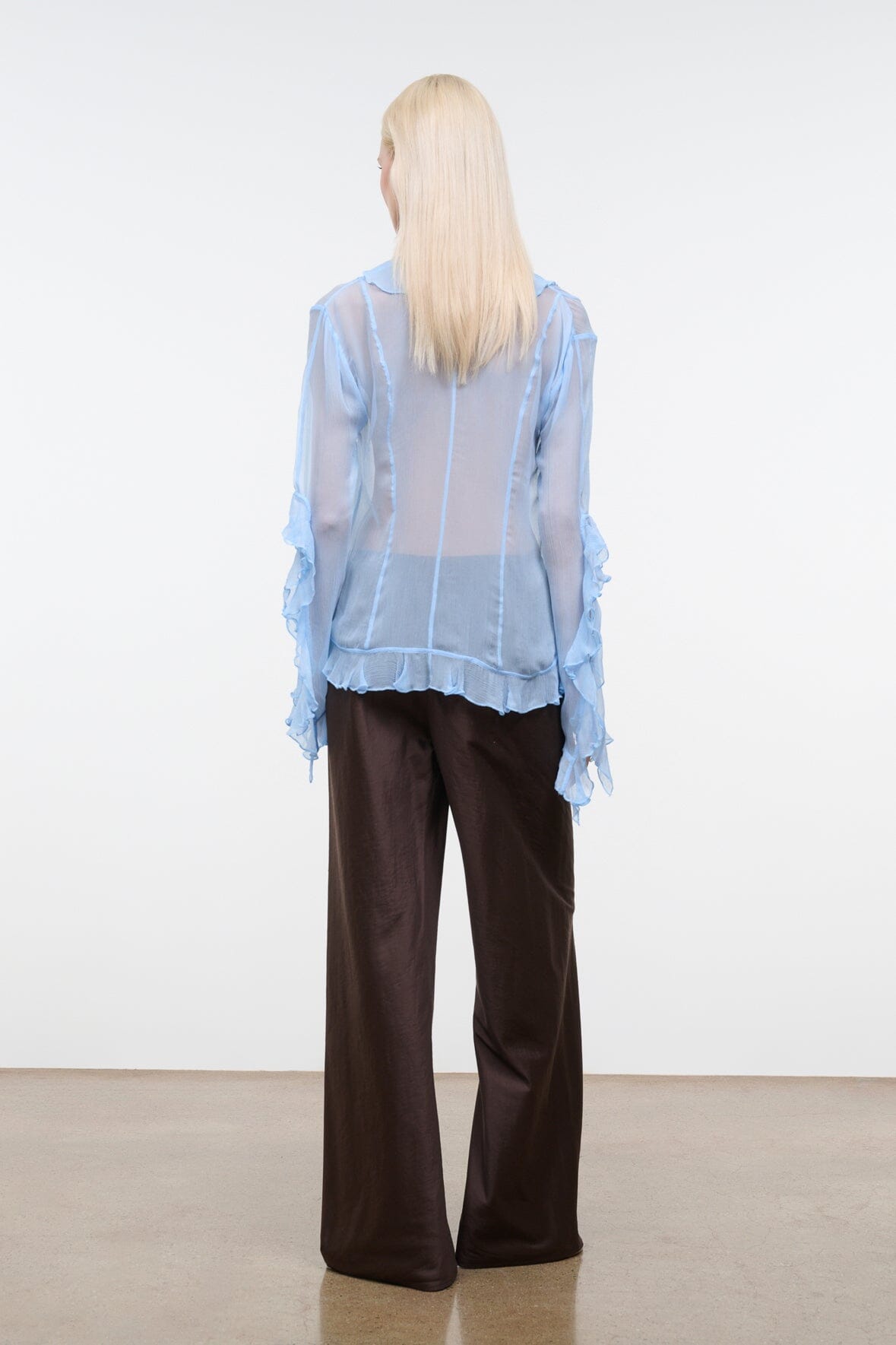 STROLL SILK DUPIONI PANT | EARTH