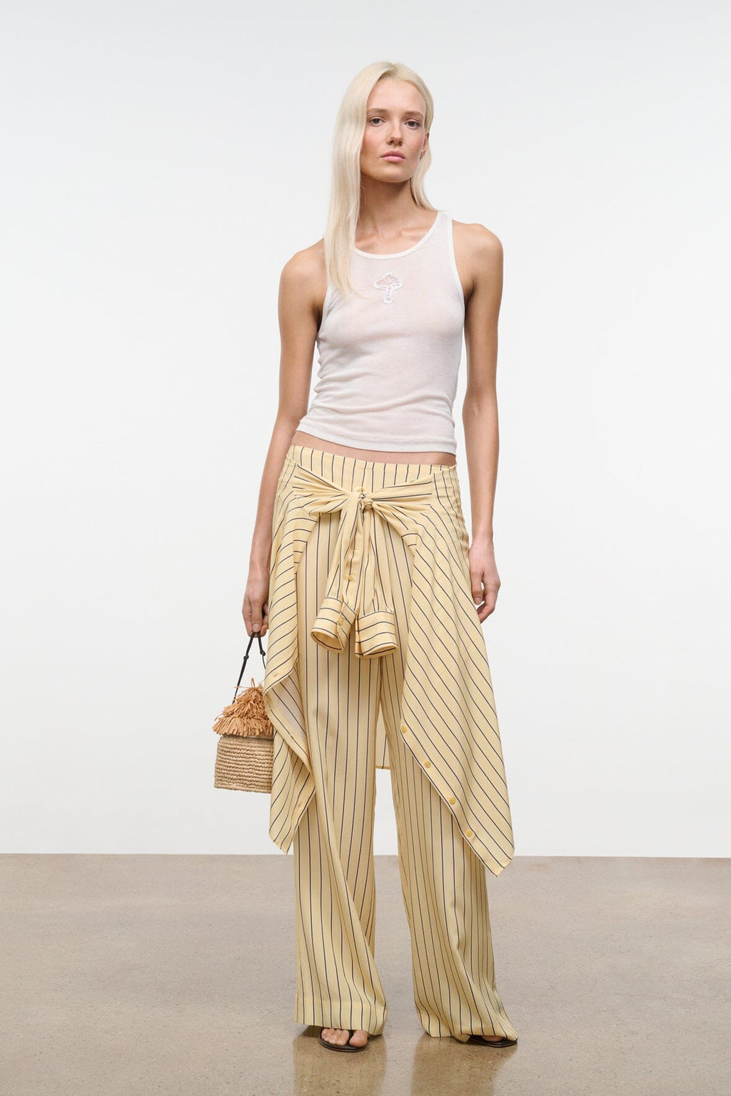 STROLL SILK PANT | MONDAY STRIPE