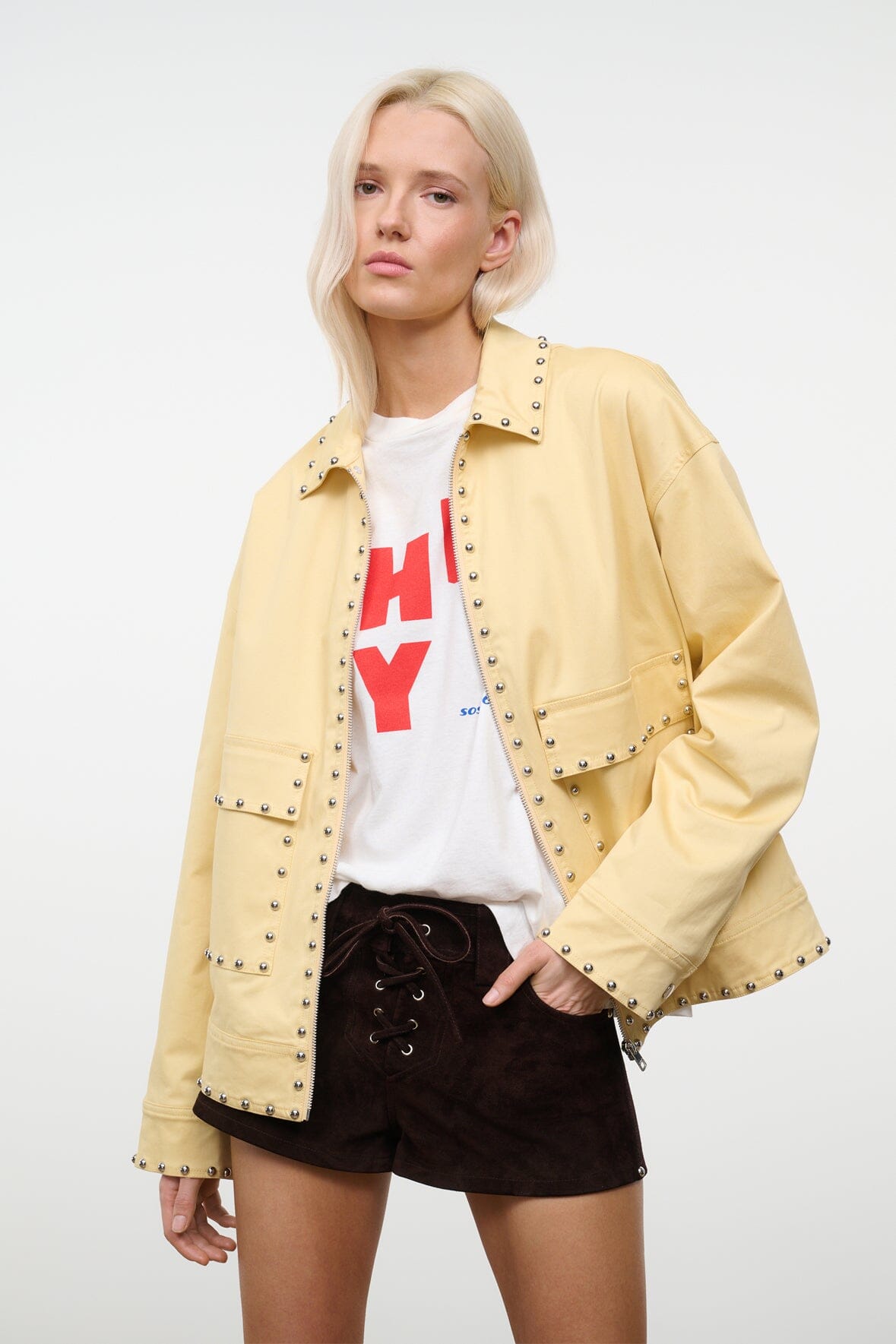 CLARKE JACKET | BUTTER STUDS