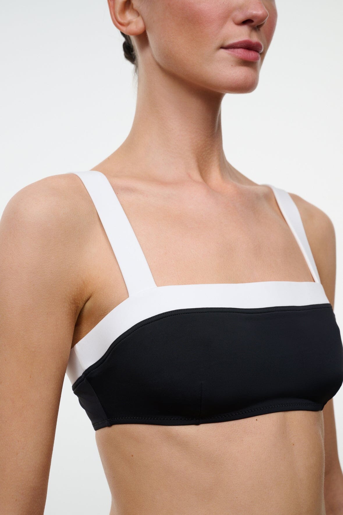 LIV BIKINI TOP | BLACK WHITE
