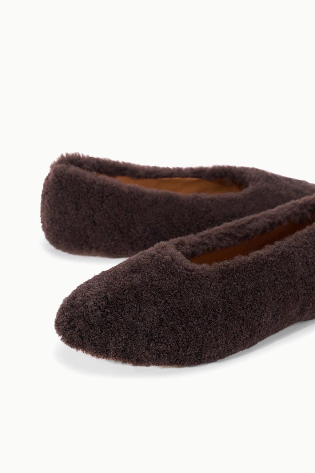 ALBA BALLET FLAT | ESPRESSO SHEARLING