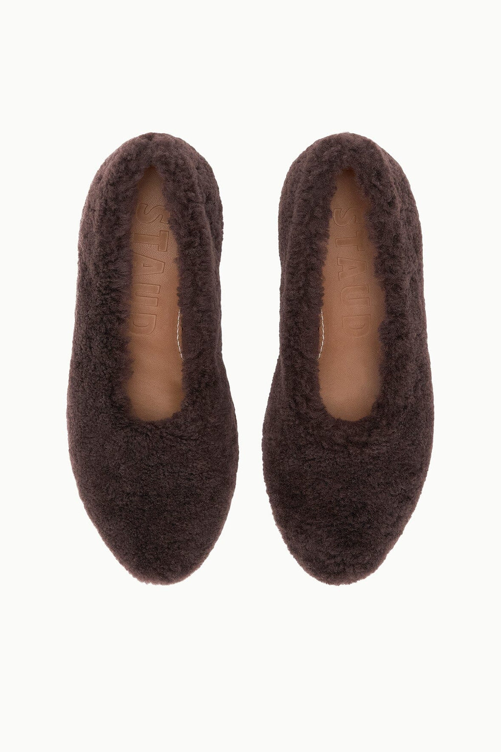 ALBA BALLET FLAT | ESPRESSO SHEARLING