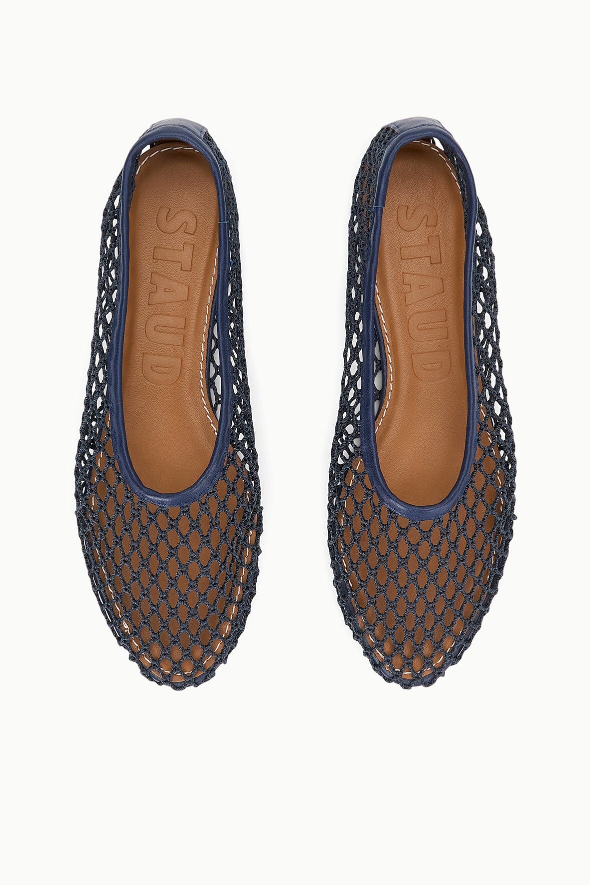 ALBA BALLET FLAT | NAVY NETTING