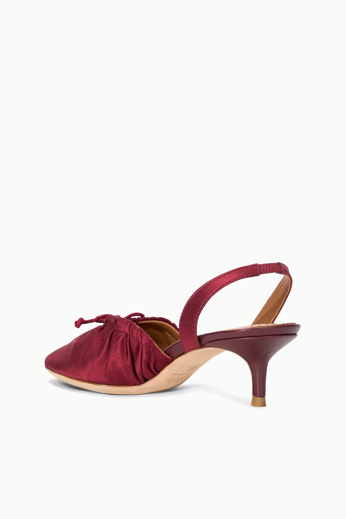 ALBA BALLET SLINGBACK | OXBLOOD SATIN