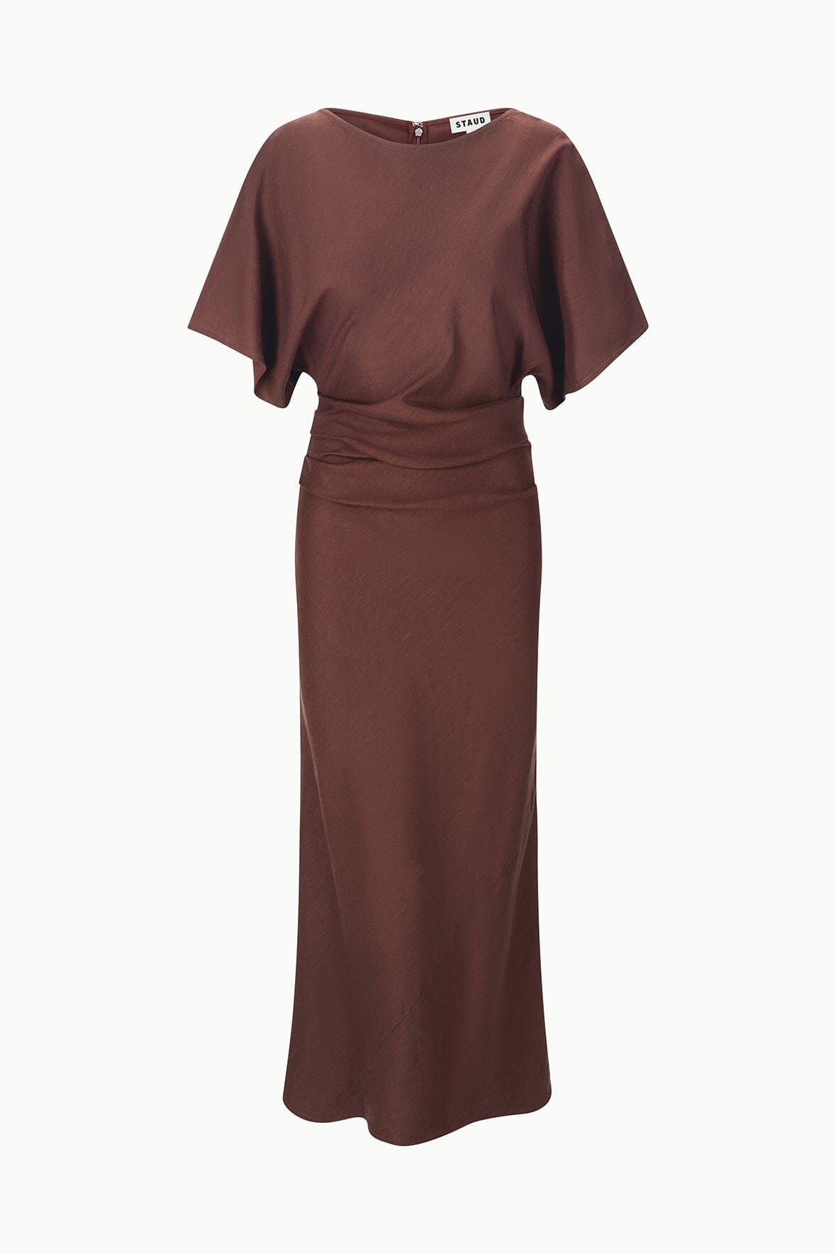 AMELIE LINEN DRESS | DARK OAK