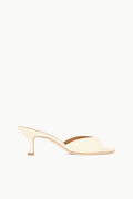 BRIGITTE LEATHER MULE | CREAM