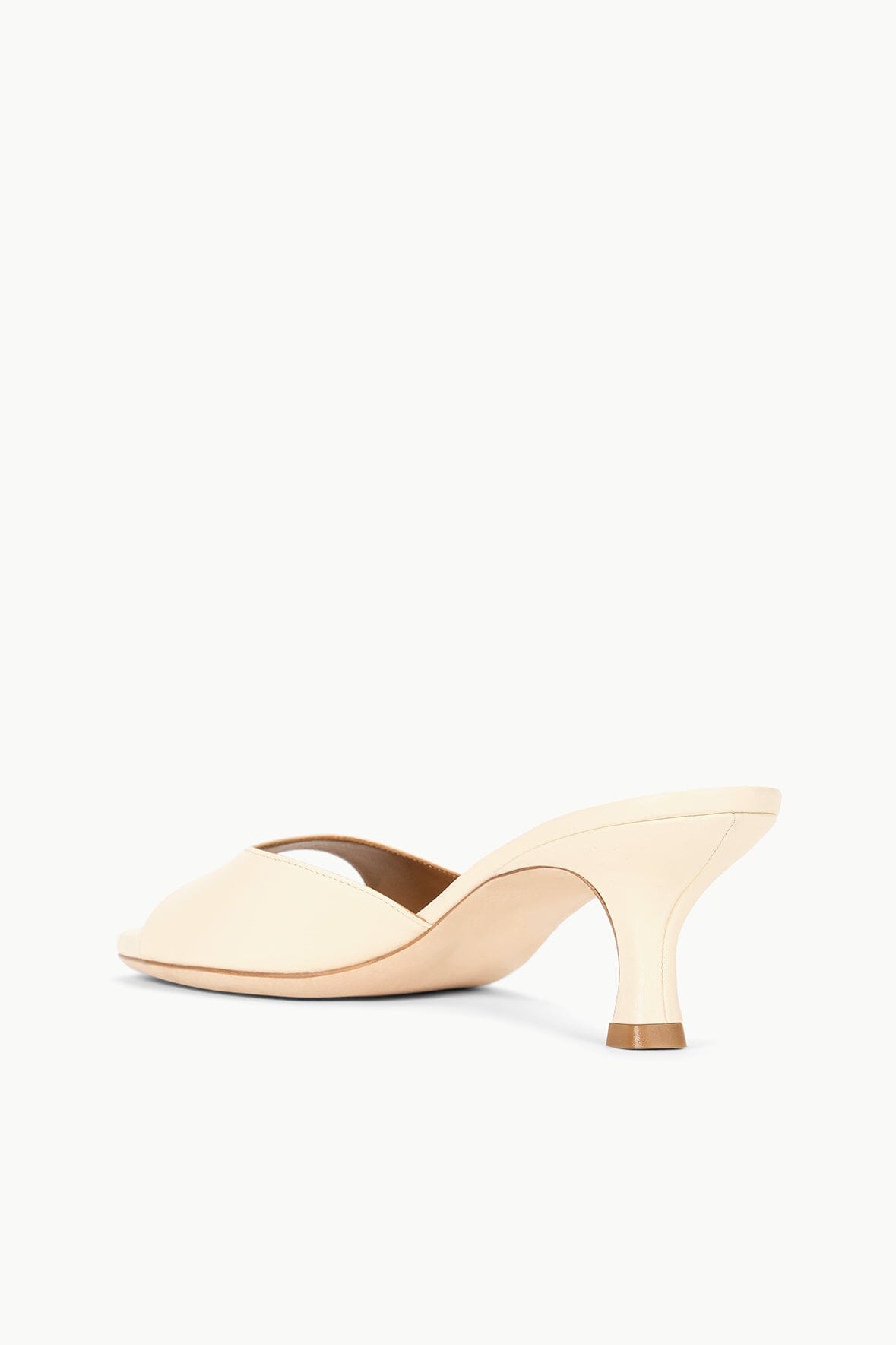 BRIGITTE LEATHER MULE | CREAM