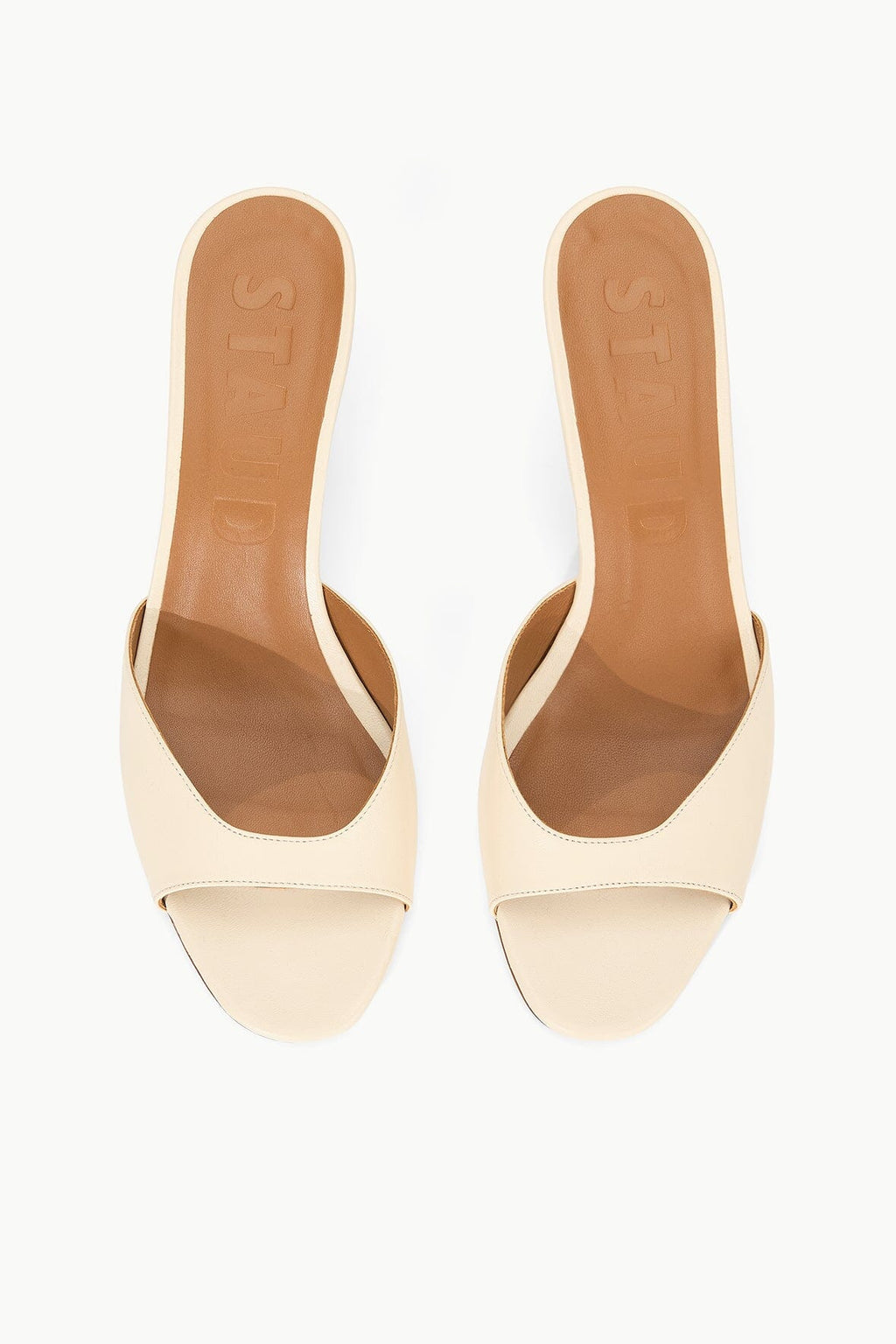 BRIGITTE LEATHER MULE | CREAM