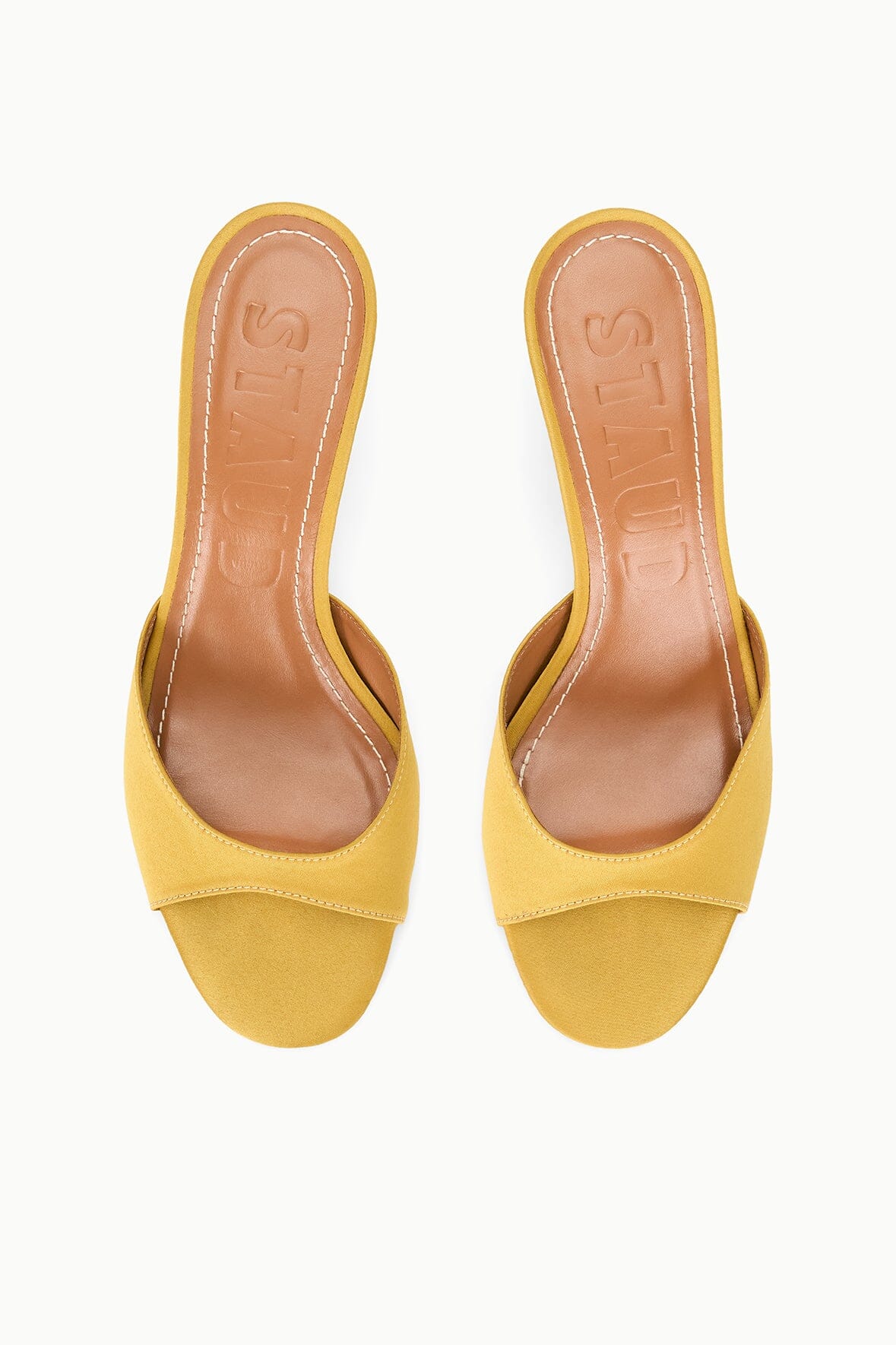 BRIGITTE SATIN MULE | GOLDENROD