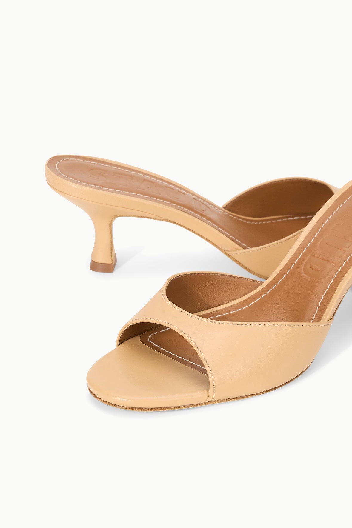 BRIGITTE LEATHER MULE | PORCINI