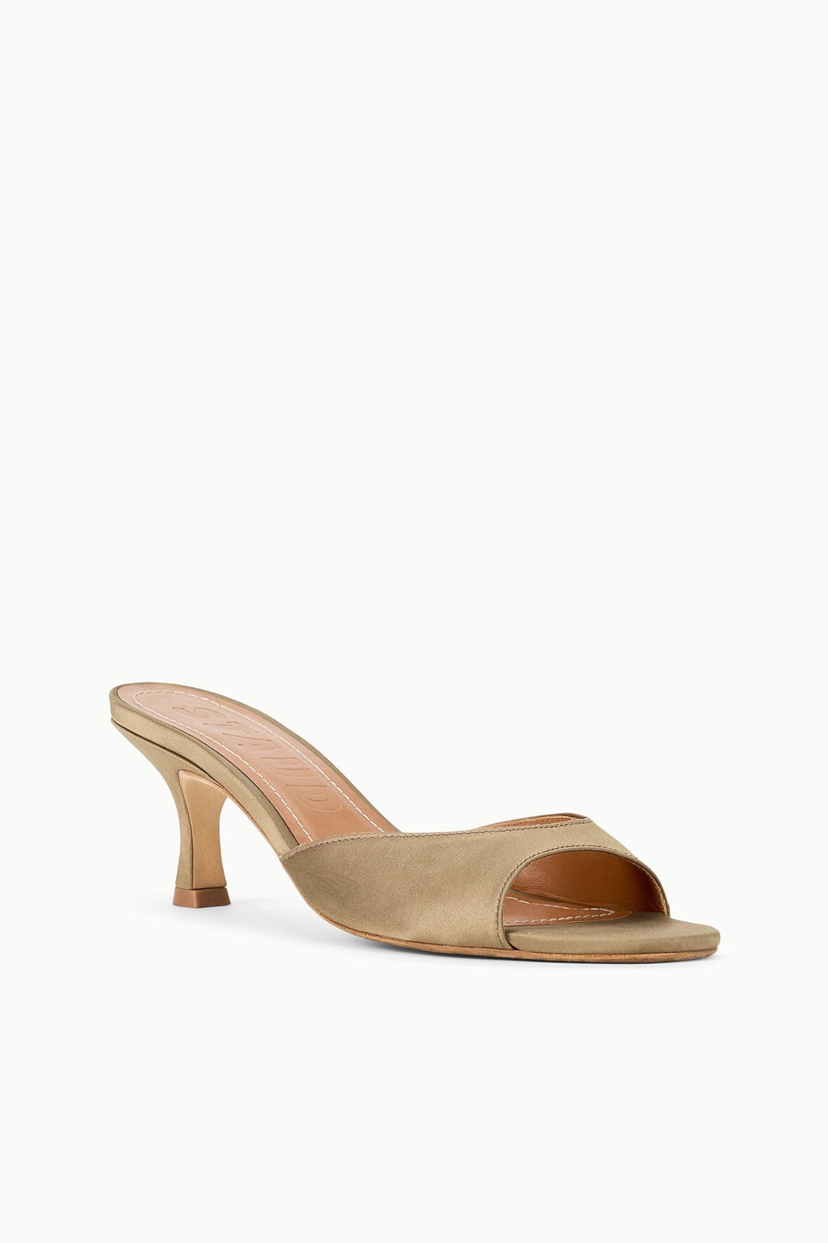 BRIGITTE SATIN MULE | TRUFFLE