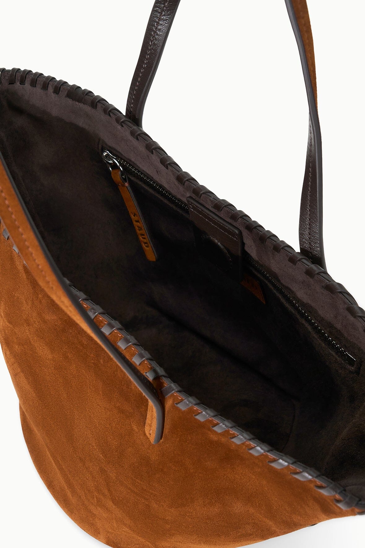 CARO BUCKET BAG | TABAC SUEDE ESPRESSO