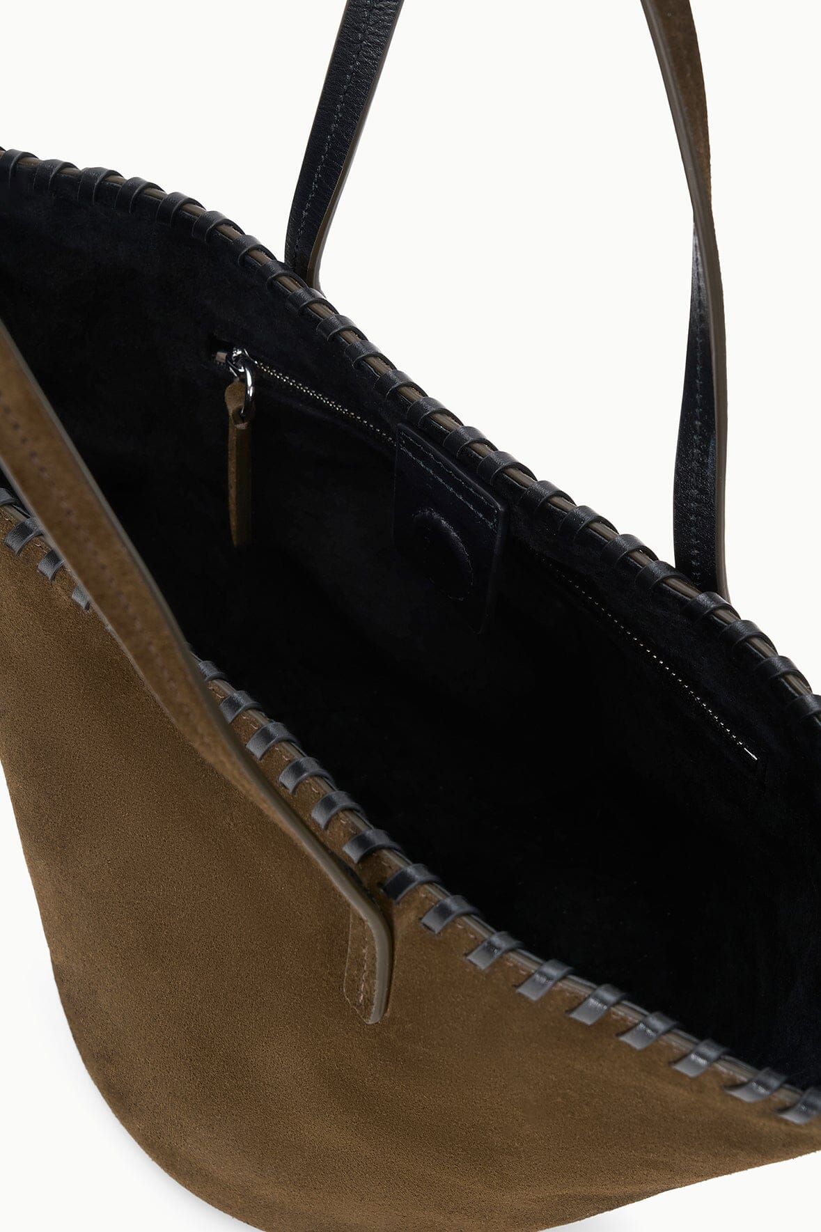 CARO BUCKET BAG | TRUFFLE SUEDE