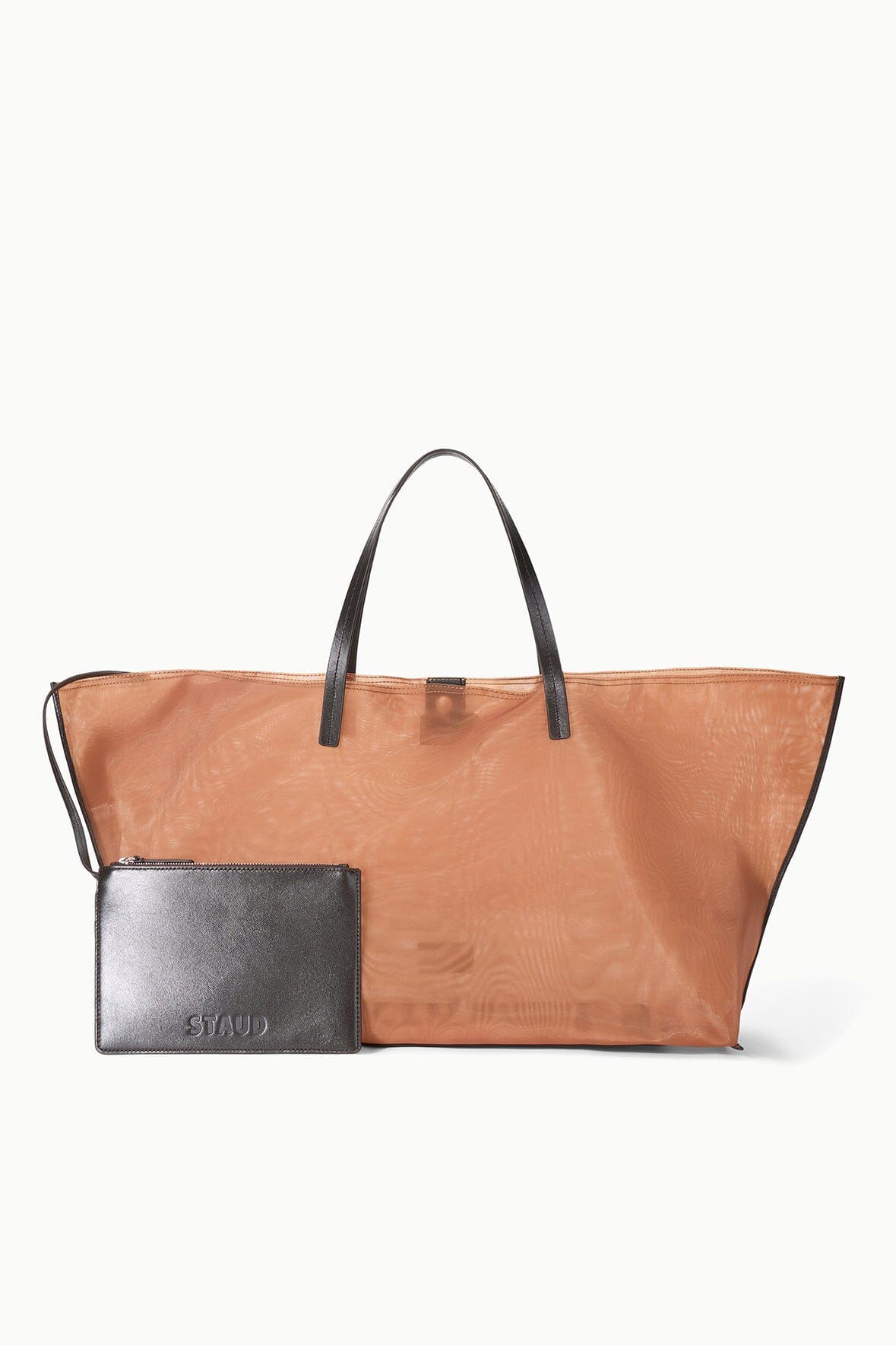 CHRISTOS LARGE MESH TOTE | CAMEL