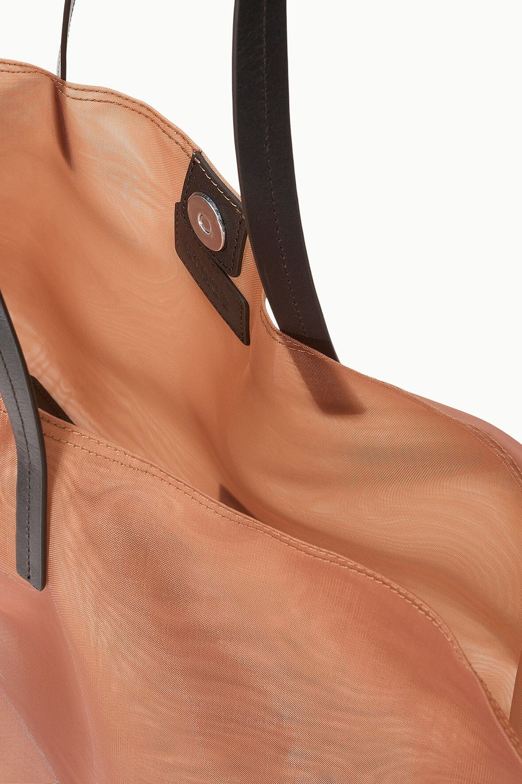 CHRISTOS LARGE MESH TOTE | CAMEL