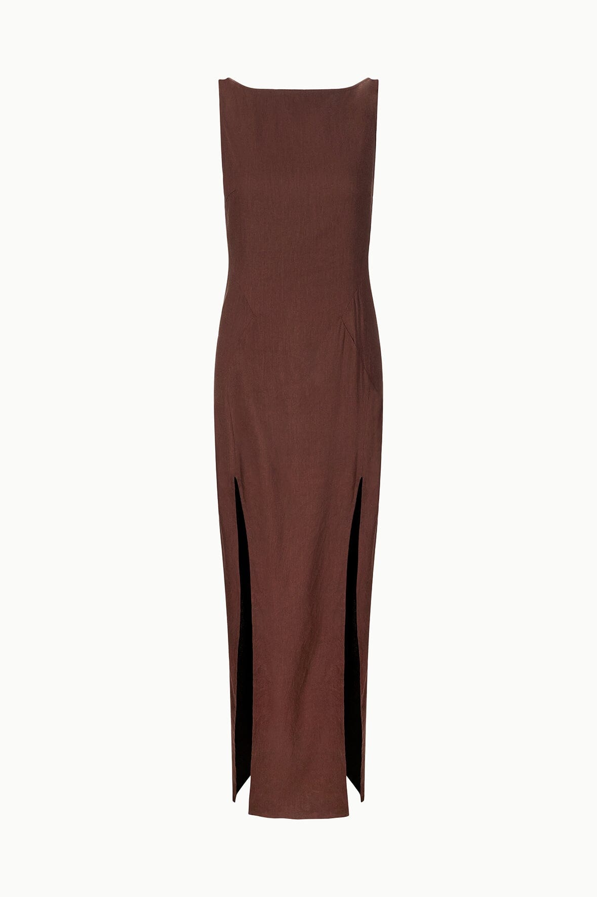 COSTA LINEN DRESS | DARK OAK