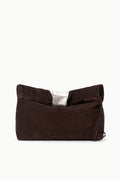 CUFF CLUTCH | ESPRESSO SUEDE