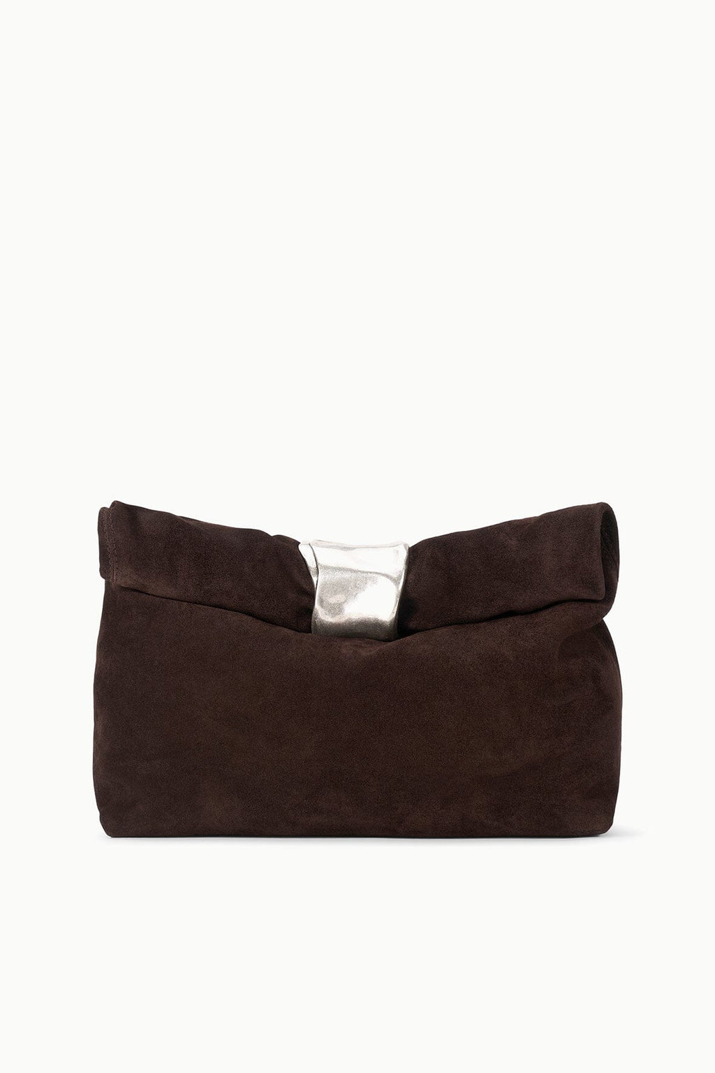 CUFF CLUTCH | ESPRESSO SUEDE