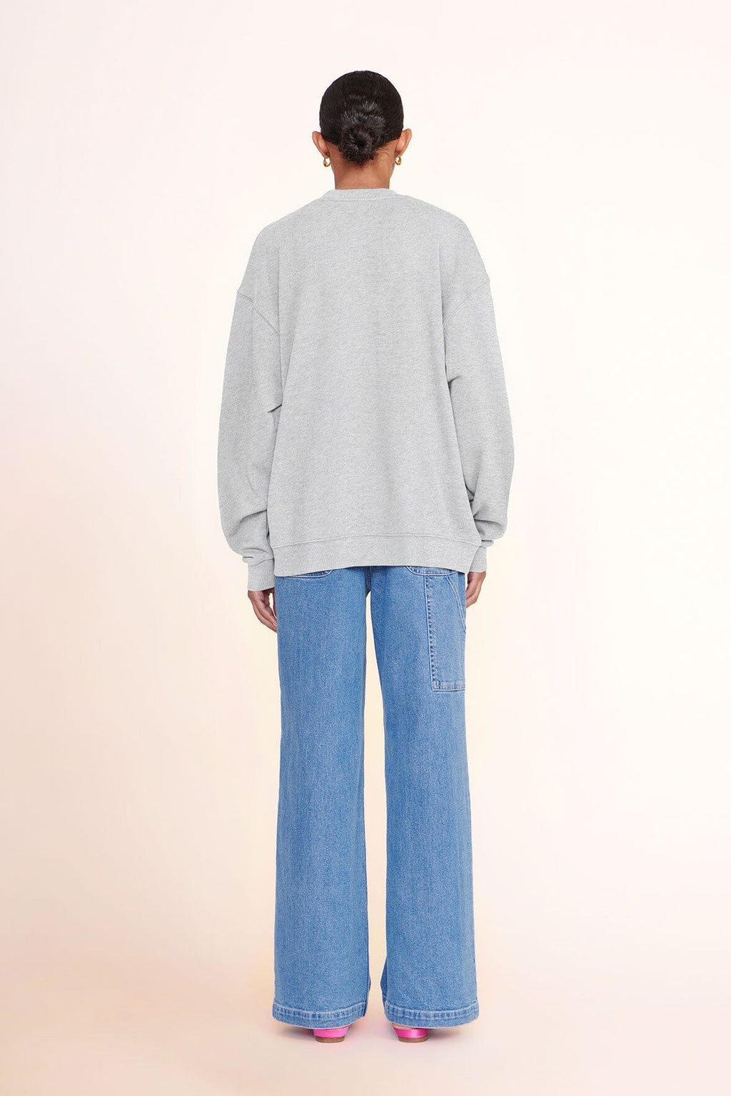 CUSTOM STAUD x C.BONZ OVERSIZED SWEATSHIRT | GREY