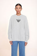 CUSTOM STAUD x C.BONZ OVERSIZED SWEATSHIRT | GREY