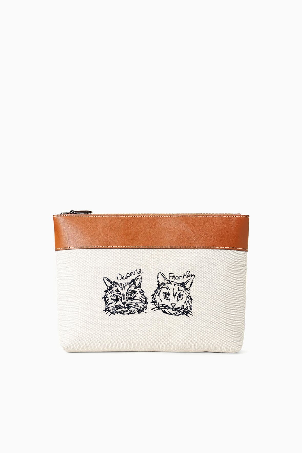 CUSTOM STAUD x C.BONZ DUCKIE ZIP POUCH | CREAM TAN