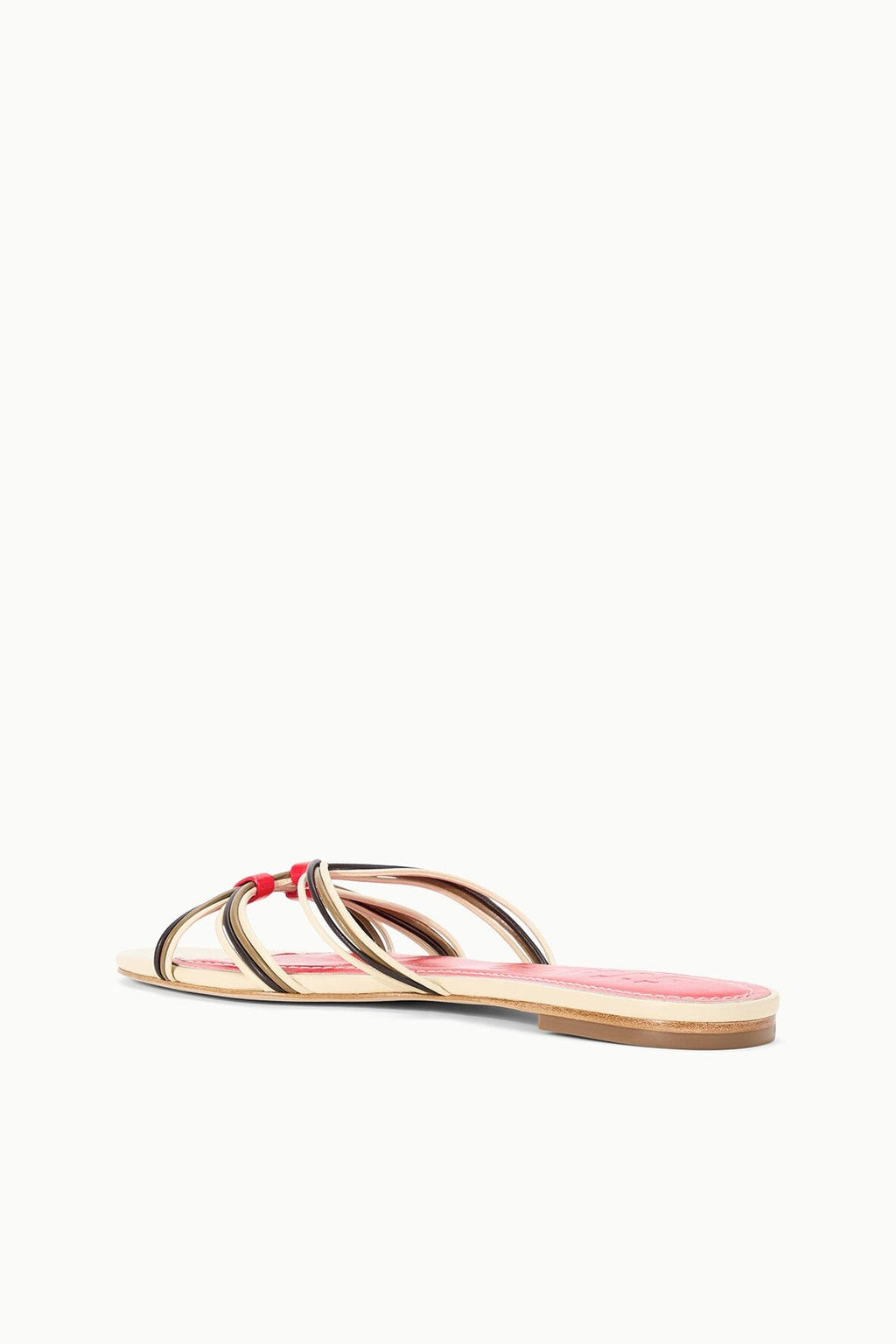 CARRIE SANDAL | CREAM RED ROSE