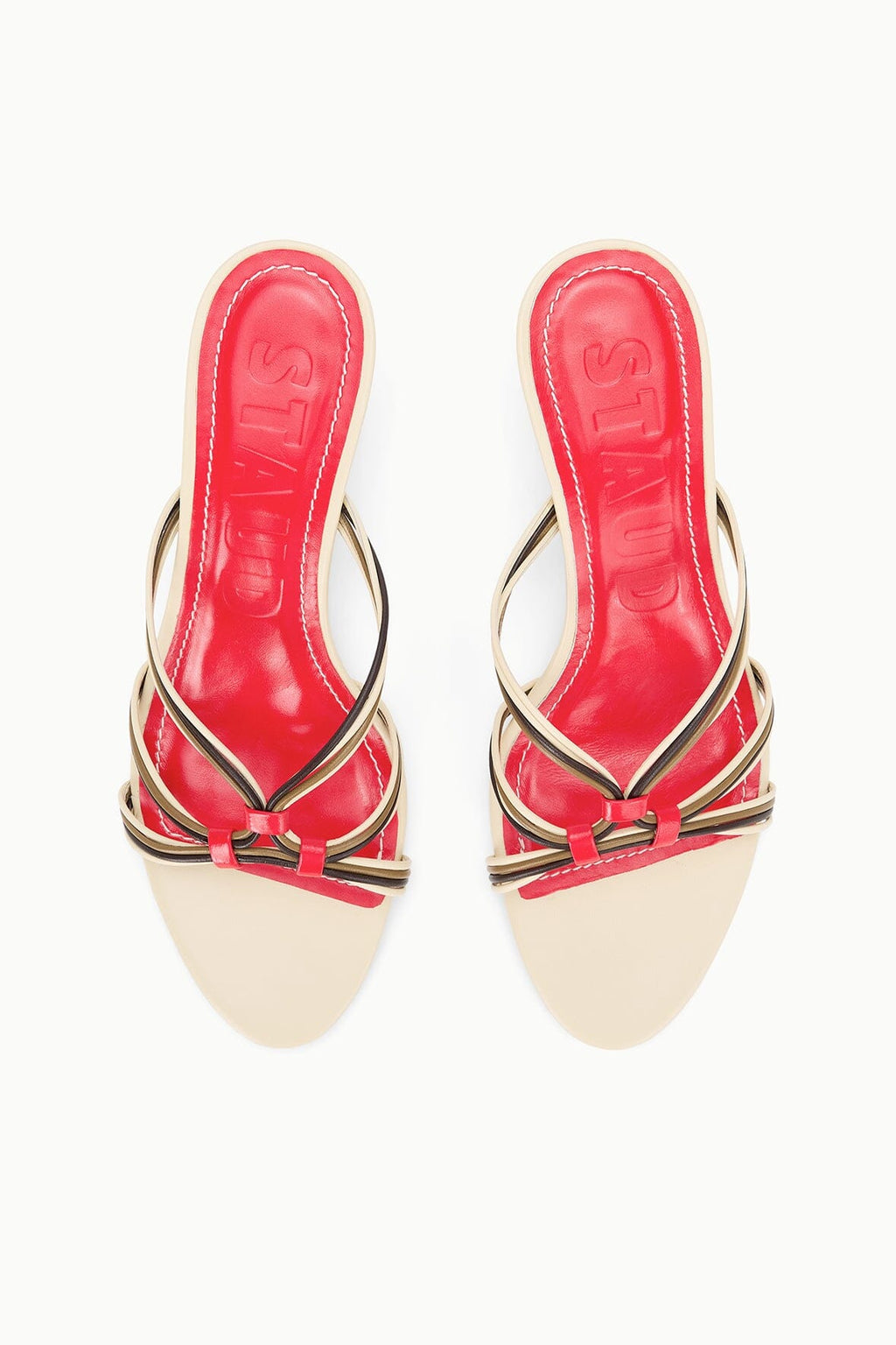CARRIE MULE | CREAM RED ROSE