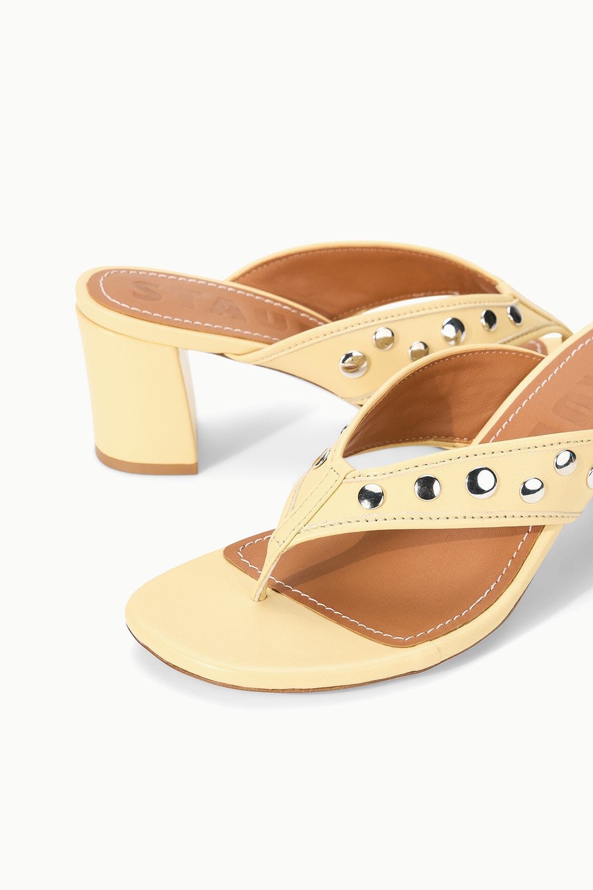 NOVA THONG HEEL | BUTTER STUDS