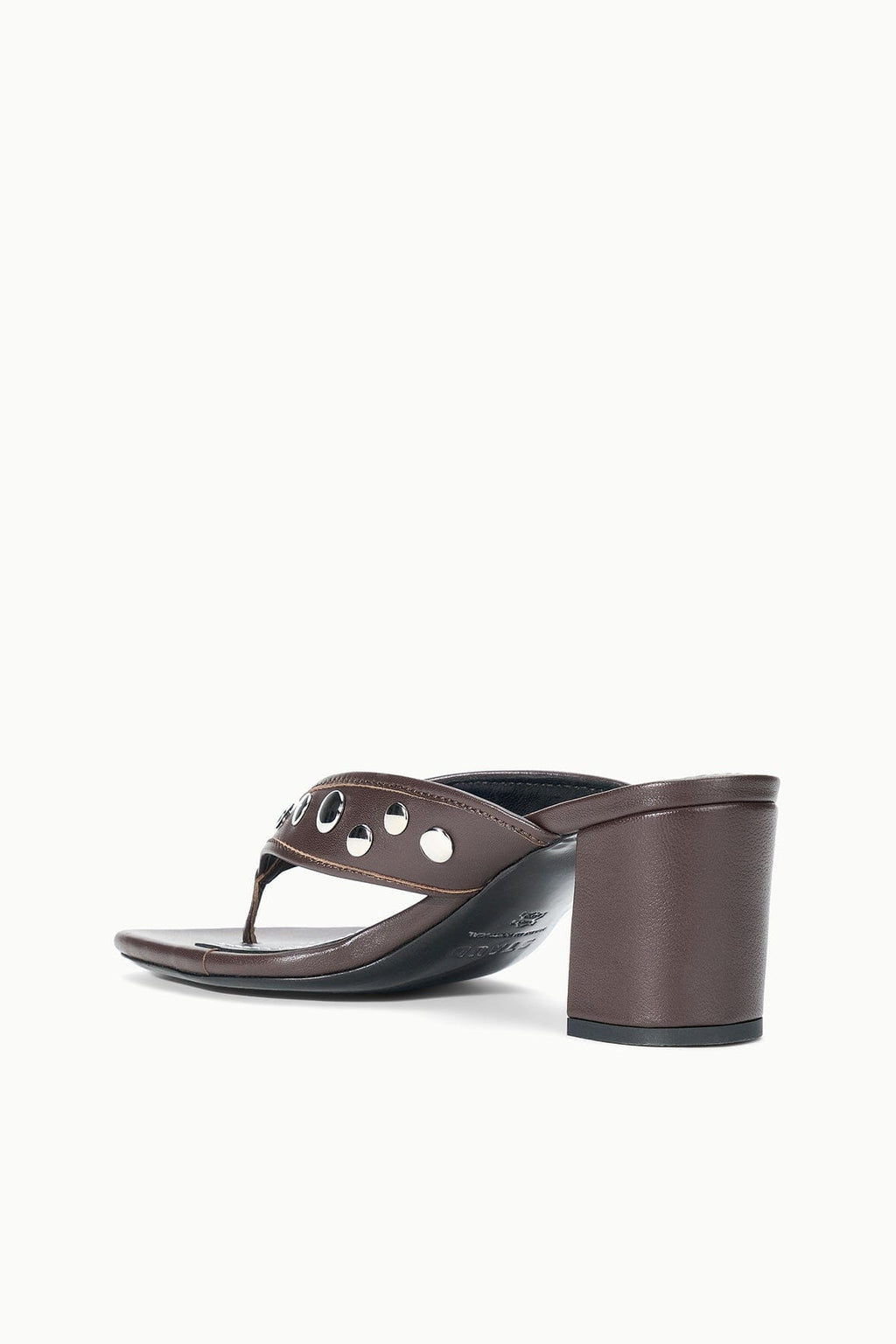 NOVA THONG HEEL | ESPRESSO STUDS