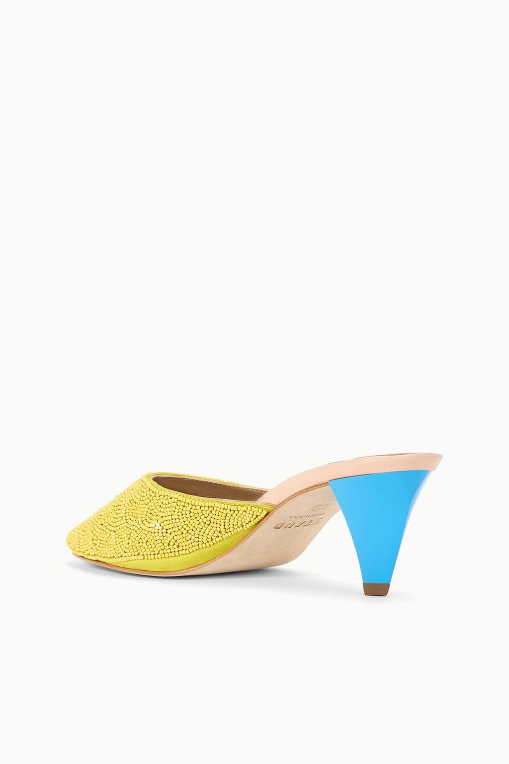 VELA BEADED MULE | CITRON POOL