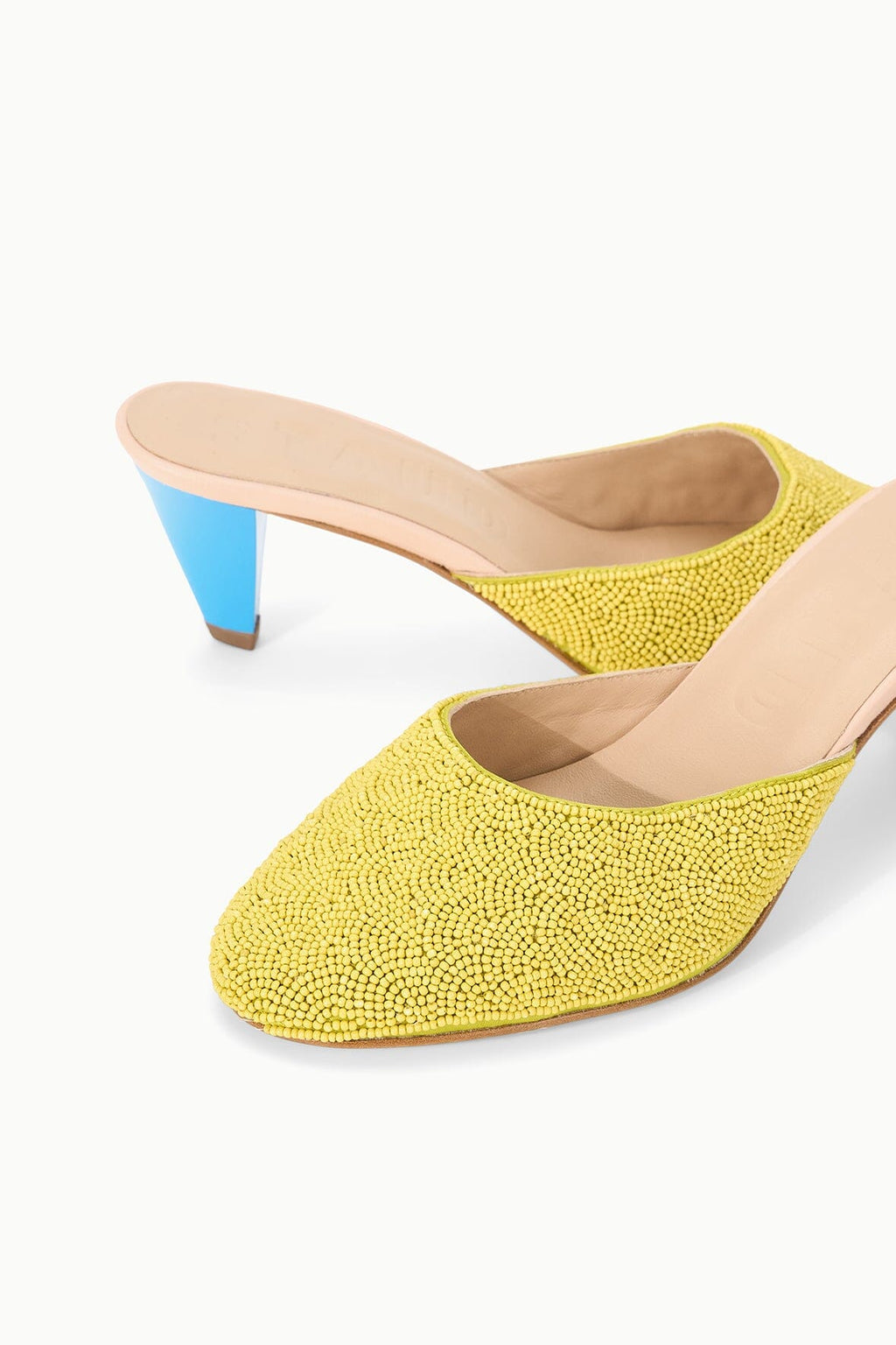 VELA BEADED MULE | CITRON POOL