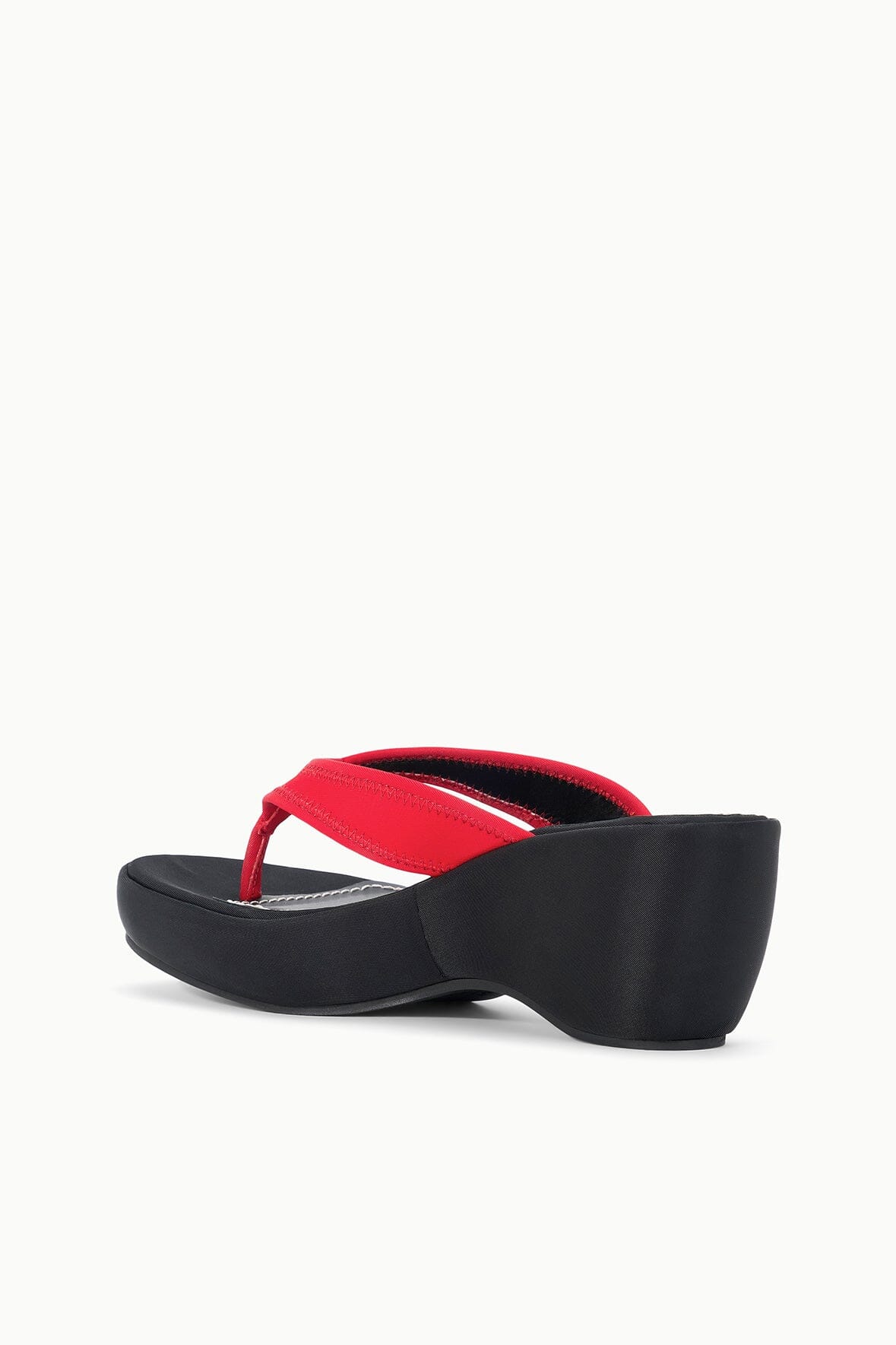 REMY THONG WEDGE | BLACK RED