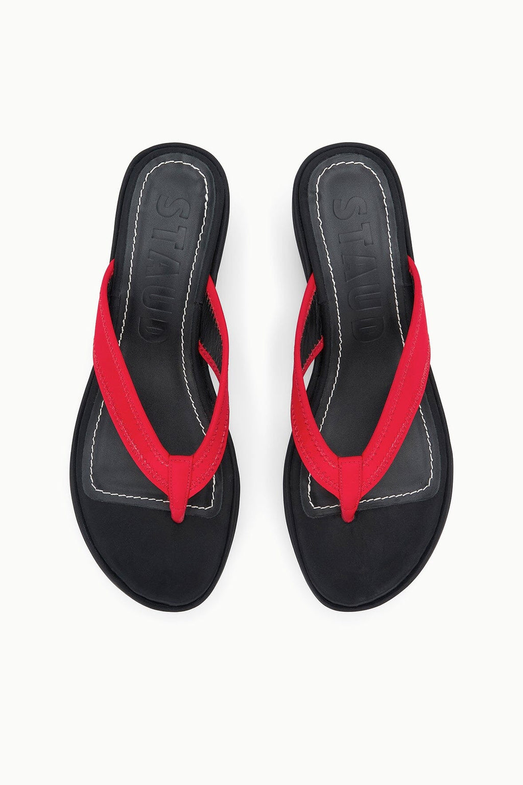 REMY THONG WEDGE | BLACK RED