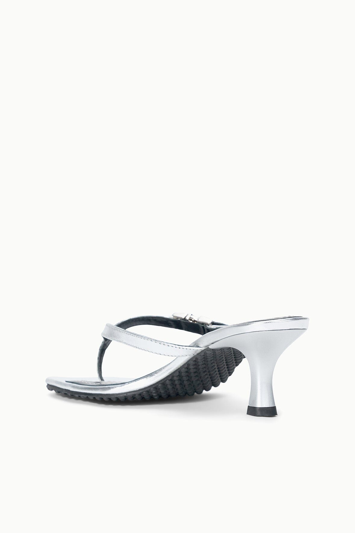 FLYNN KITTEN HEEL | SILVER