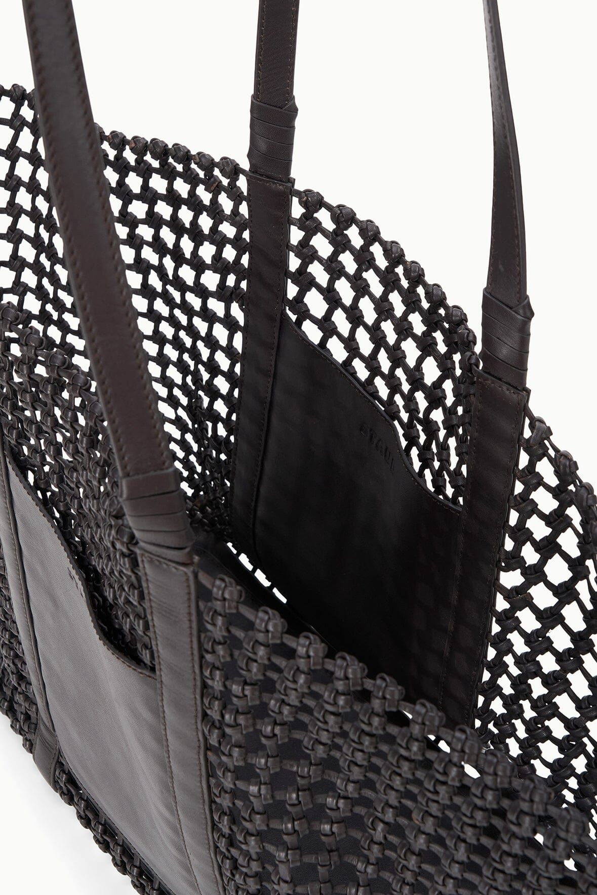 GETAWAY HAND-KNOTTED TOTE BAG | ESPRESSO