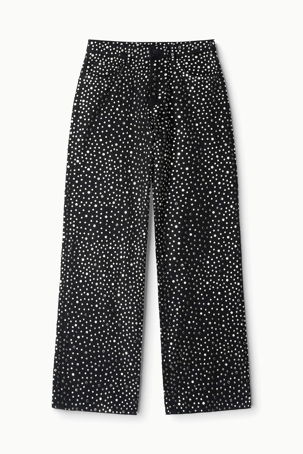 GUS STUDDED RELAXED JEAN | BLACK