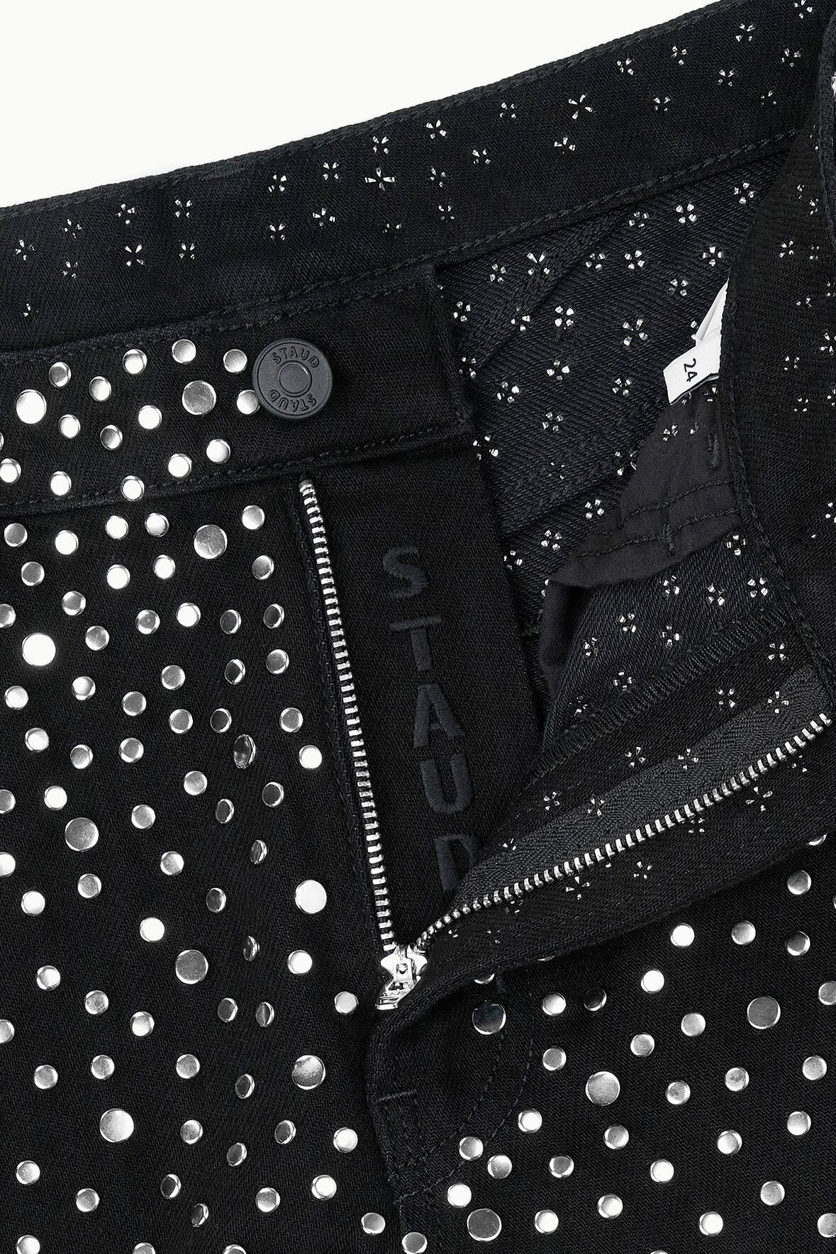 GUS STUDDED RELAXED JEAN | BLACK