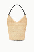 LANI LARGE RAFFIA BUCKET BAG | NATURAL