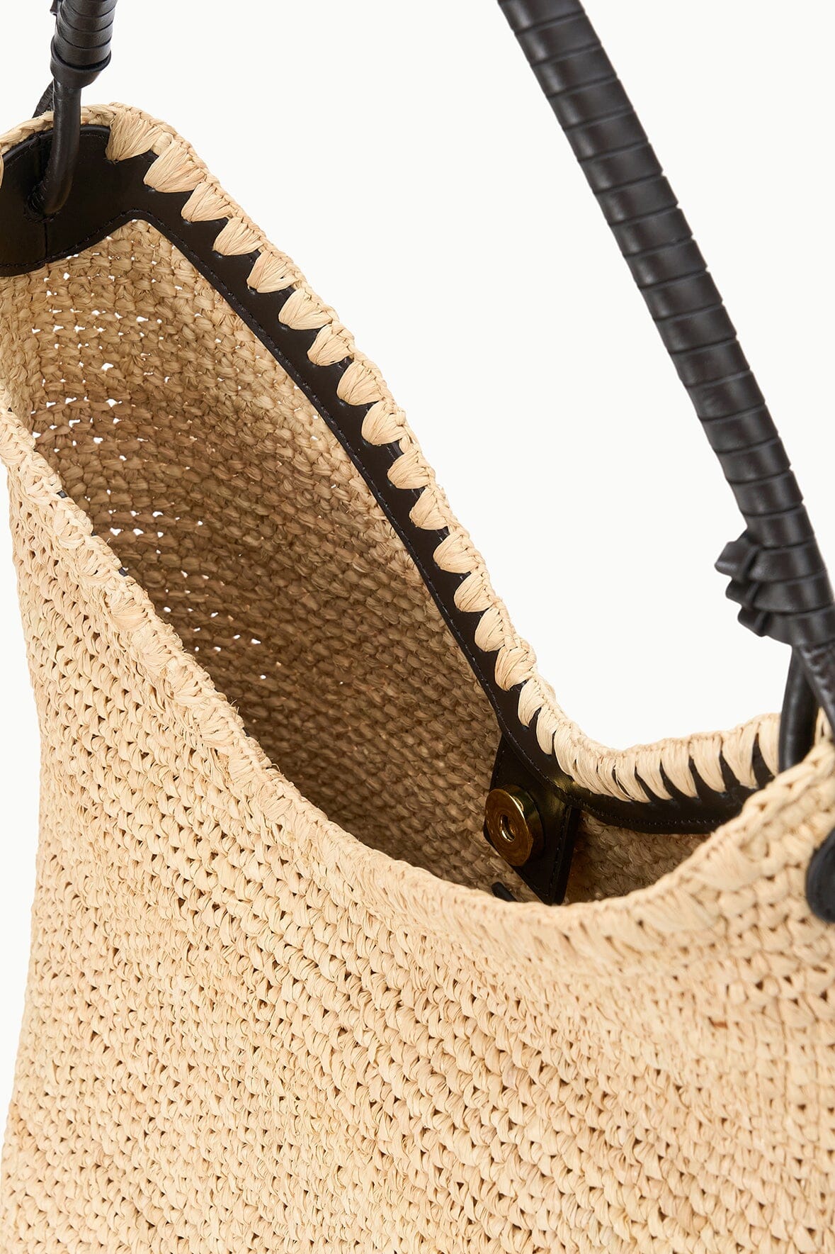 LANI LARGE RAFFIA BUCKET BAG | NATURAL