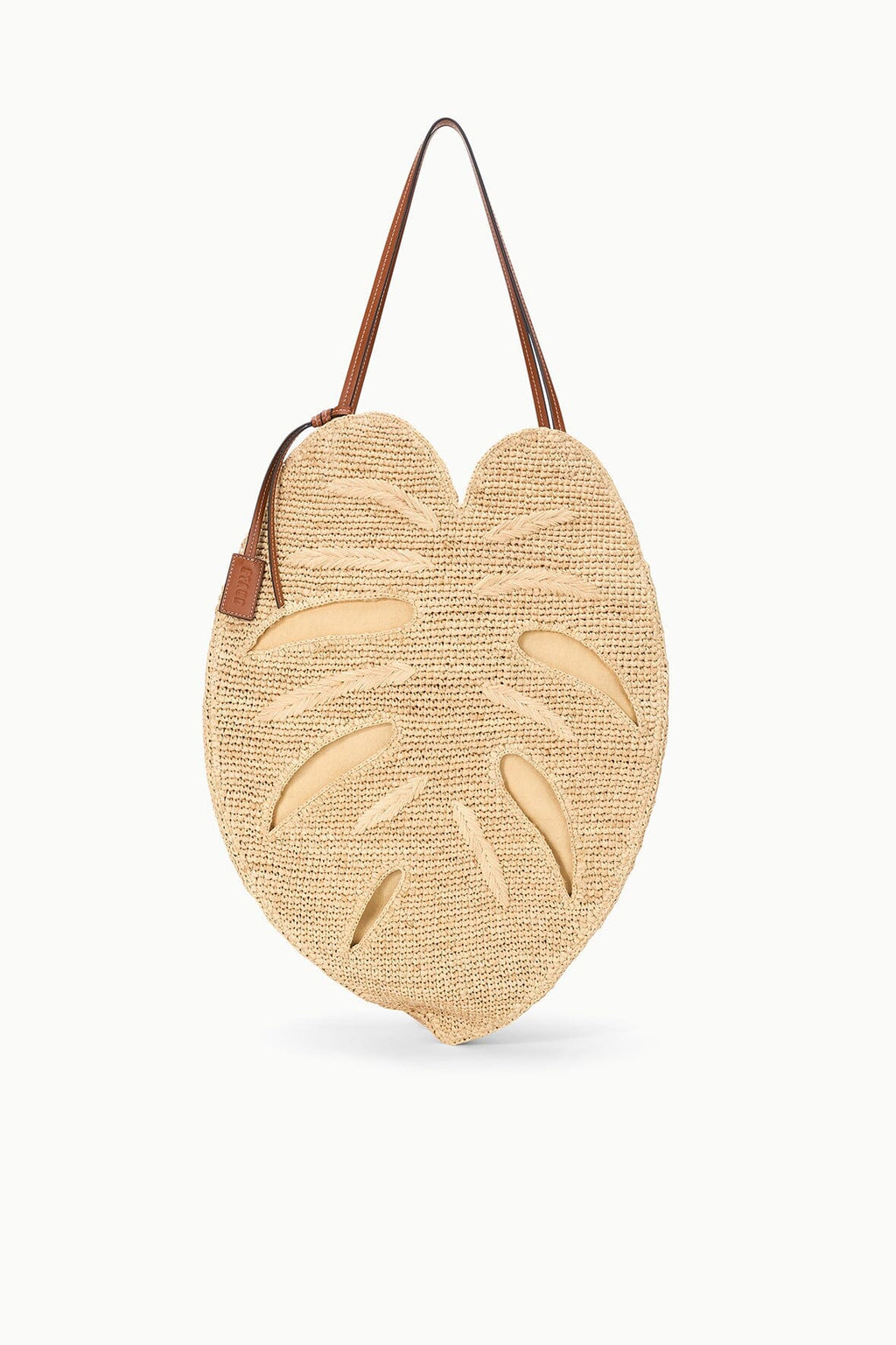 LARGE PALM RAFFIA BAG | NATURAL