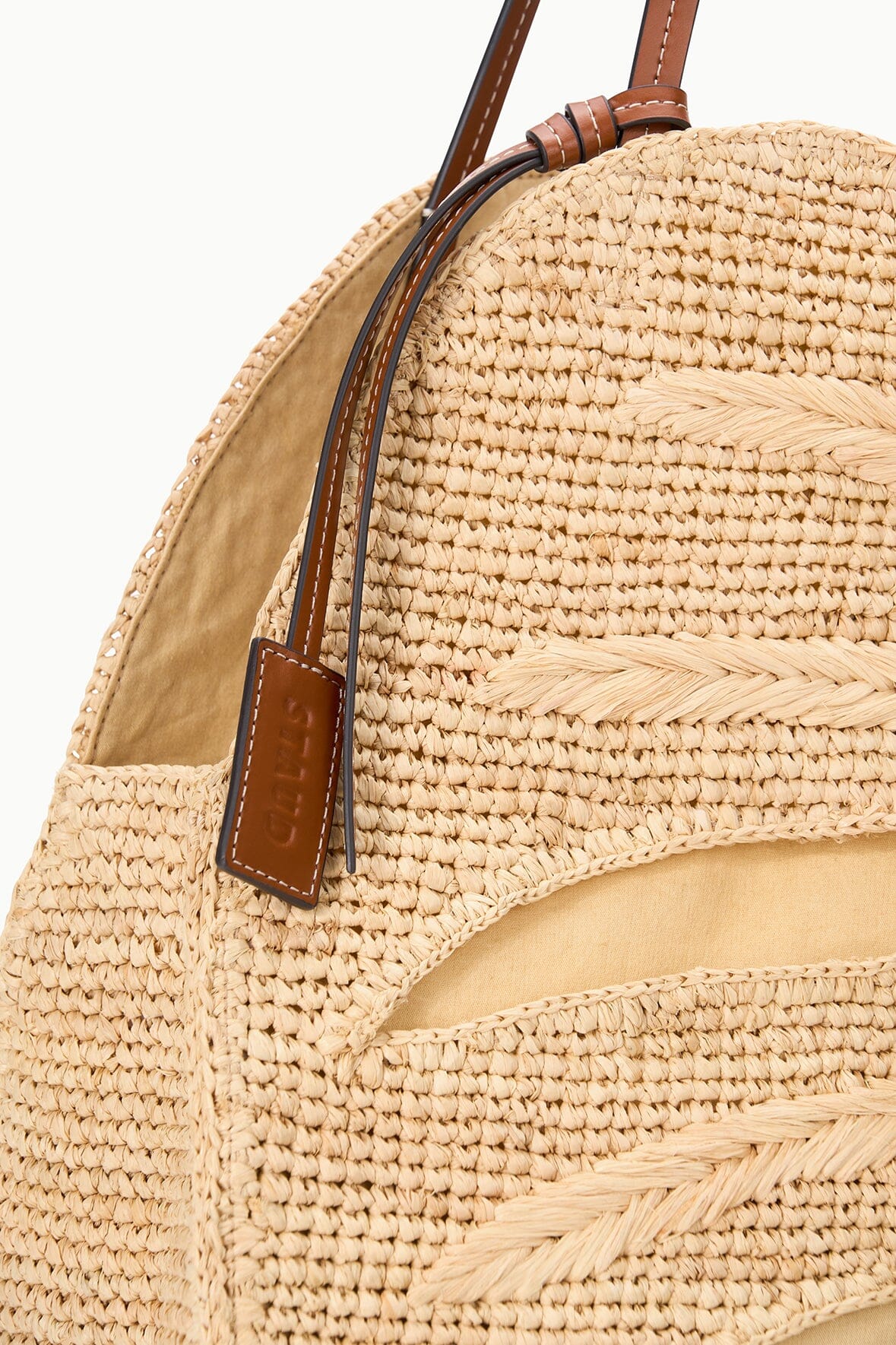 LARGE PALM RAFFIA BAG | NATURAL