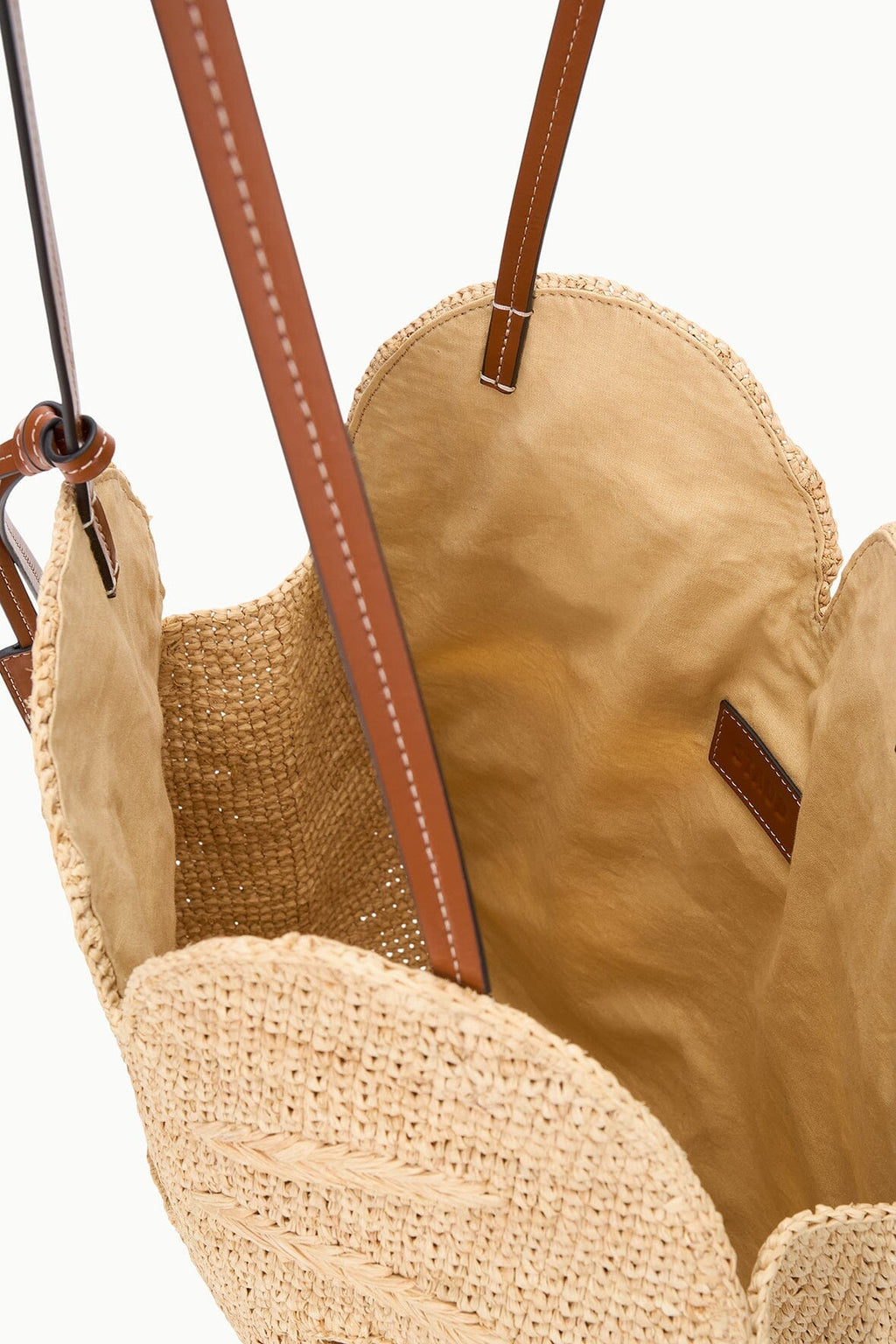 LARGE PALM RAFFIA BAG | NATURAL