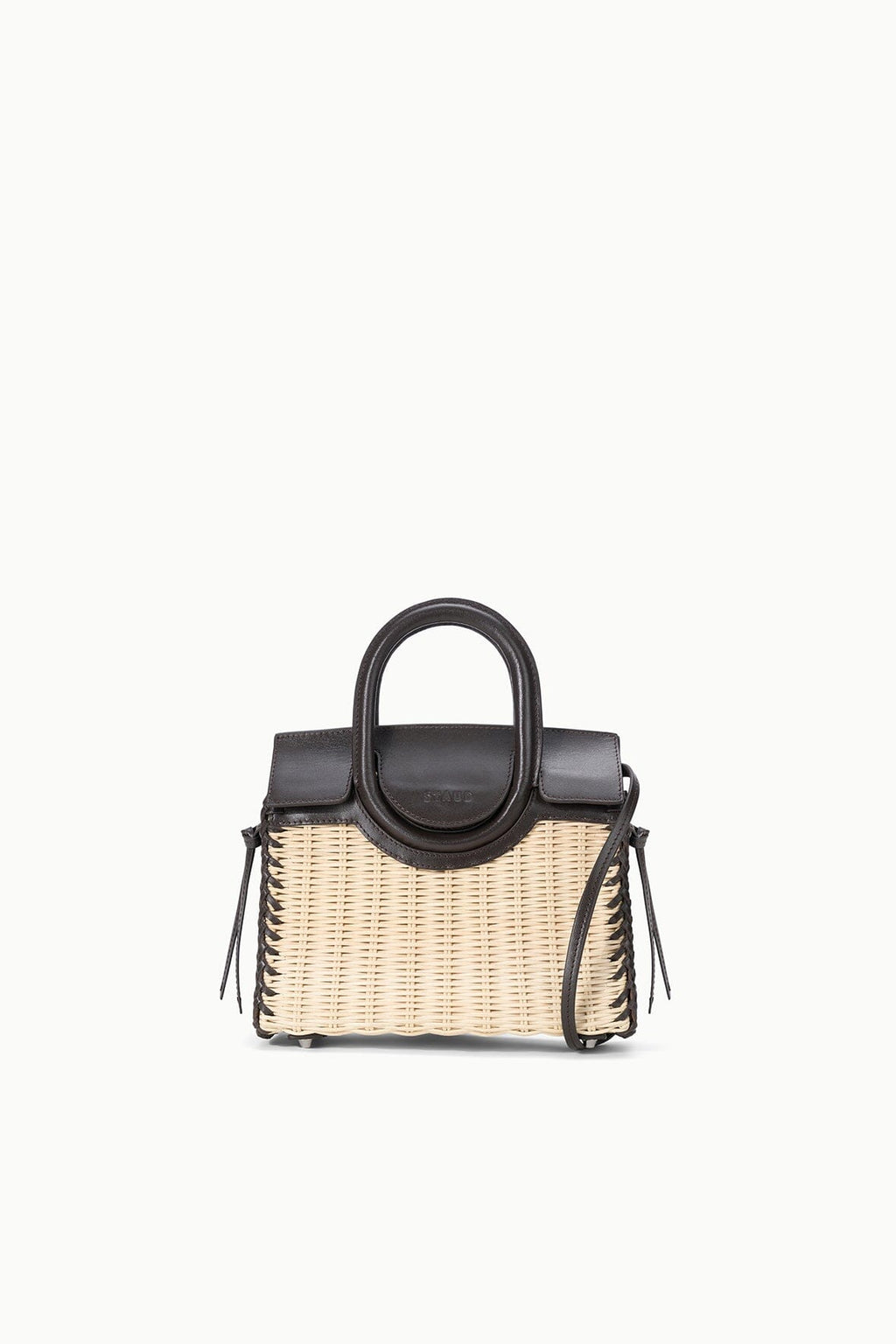 MAUDE MINI WICKER CARRYALL | NATURAL ESPRESSO
