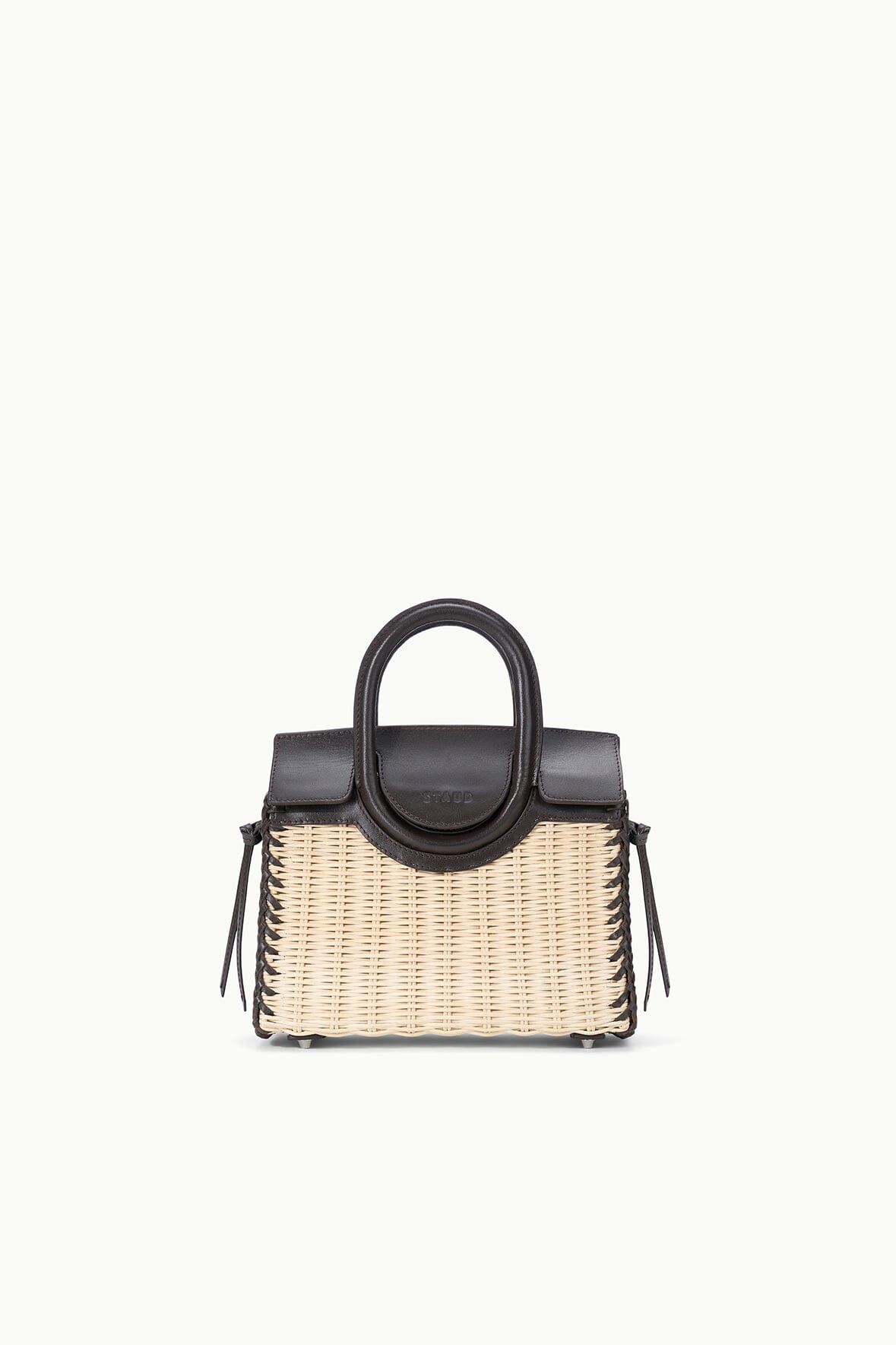 MAUDE MINI WICKER CARRYALL | NATURAL ESPRESSO