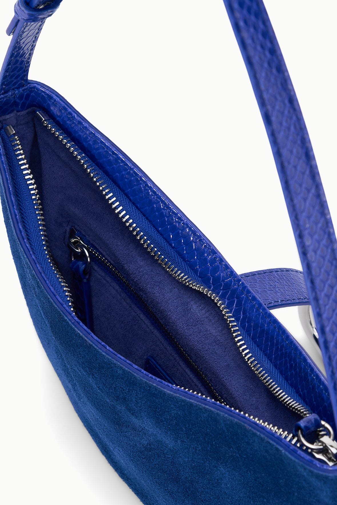 HARLOW CRESCENT SHOULDER BAG | COBALT